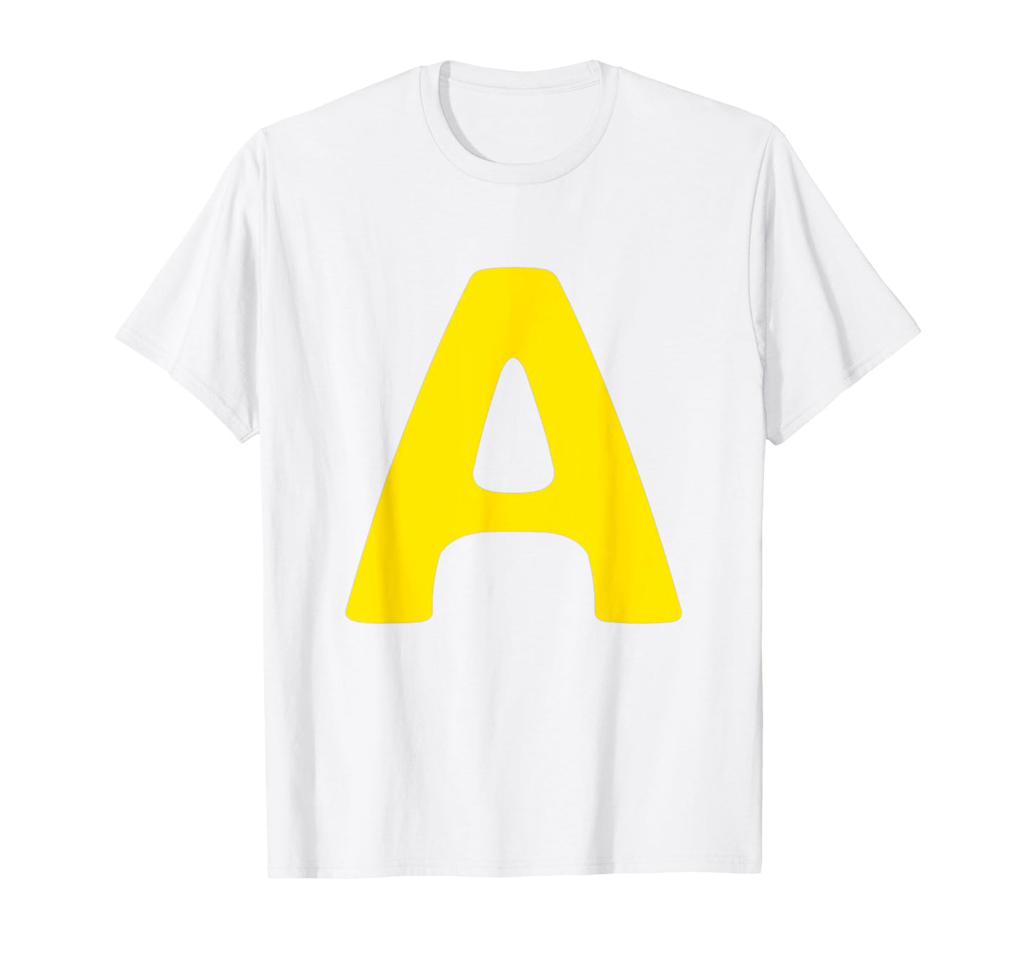 Yellow Lettre A Group Matching Halloween Costumes T-Shirt