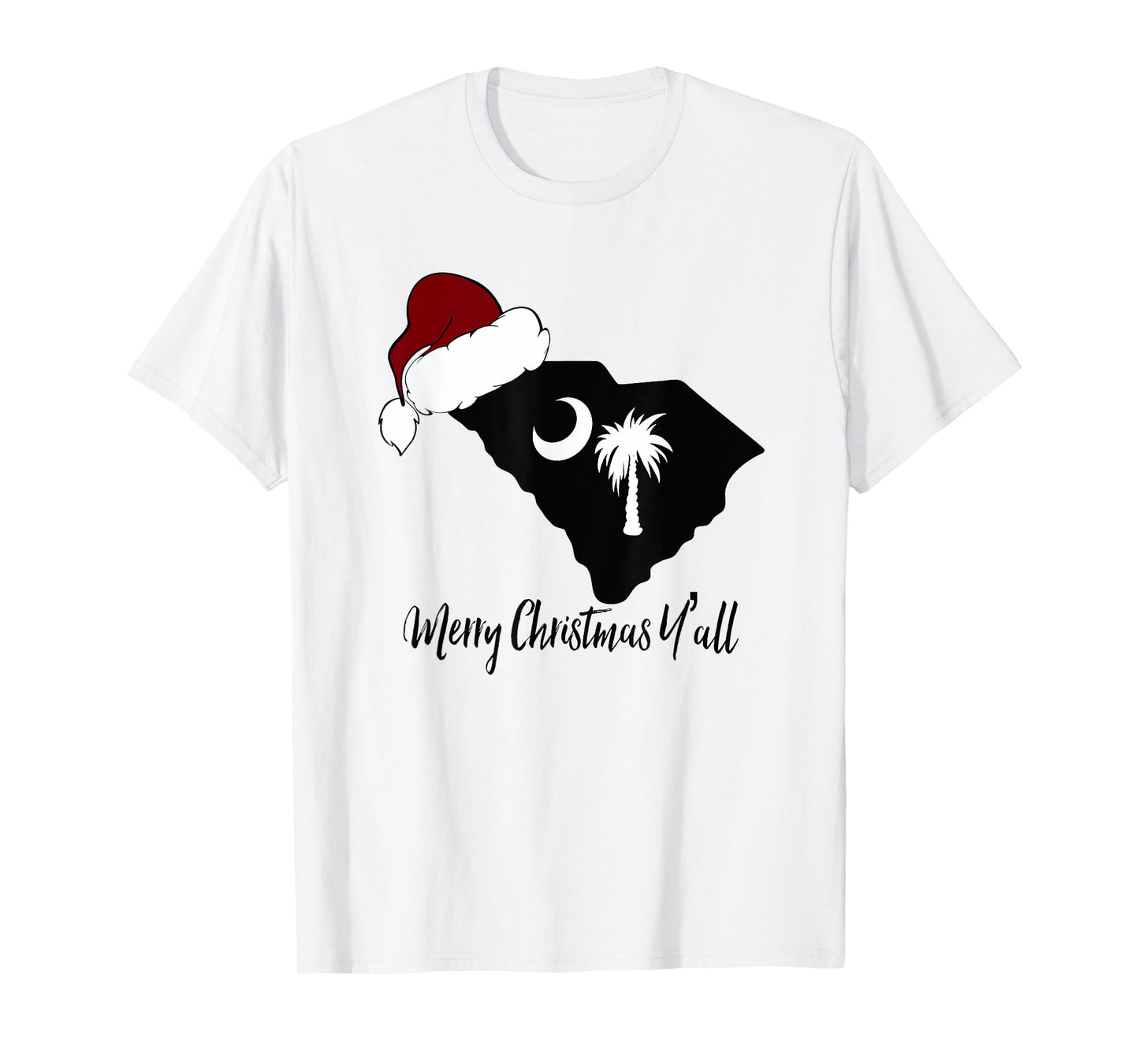 South Carolina SC Merry Christmas Yall T-Shirt T-Shirt