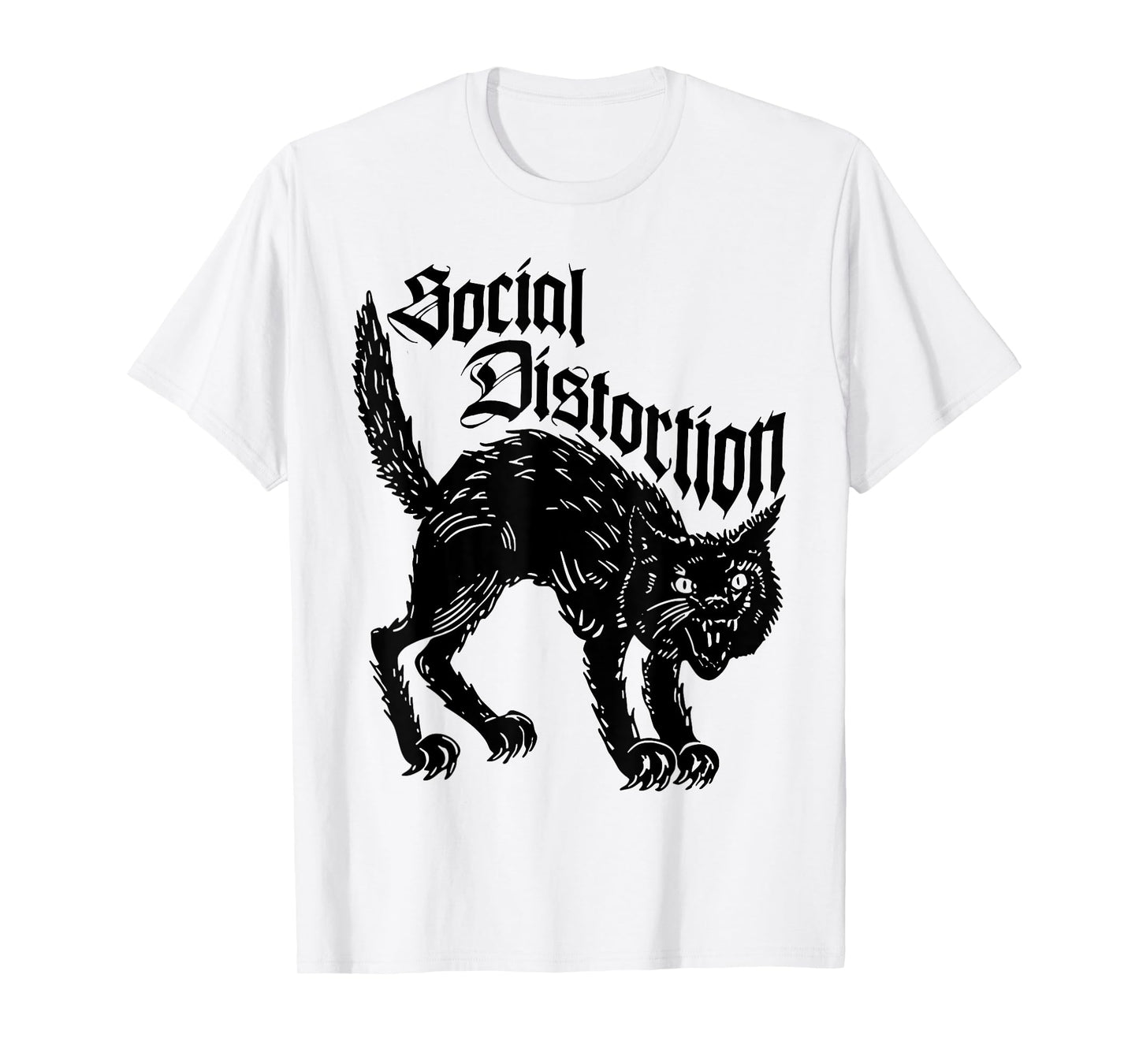Social Distortions Black Cat Meow T-Shirt