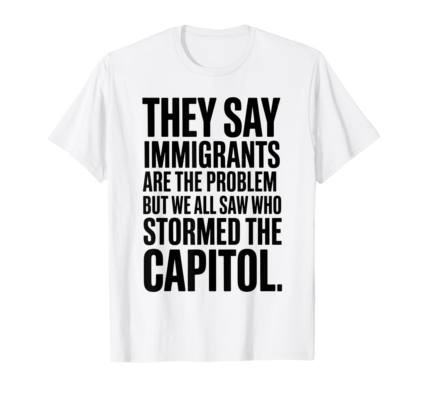 They Say Immigrants Are The Problem But We All Saw Stormed T-Shirt