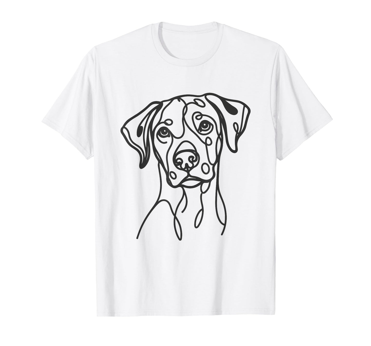 Line Art Dad Mom Dog - Catahoula Leopard T-Shirt