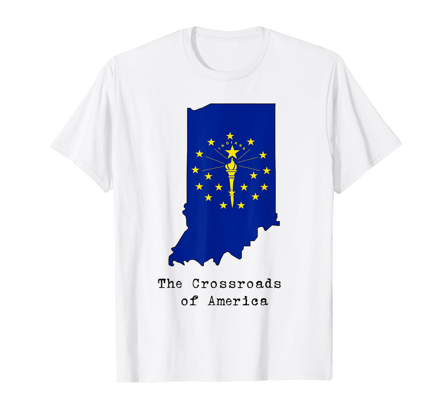 Indiana Crossroads US Home State Souvenir Hometown T-Shirt