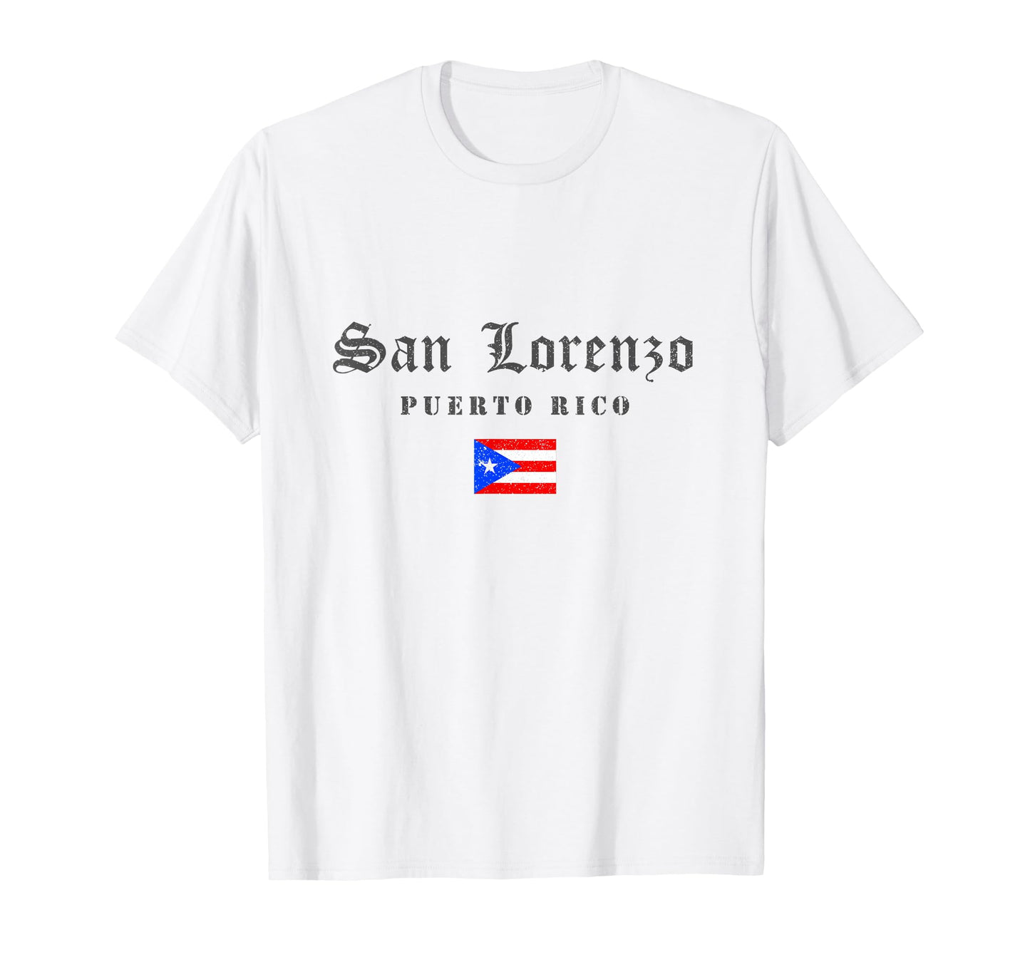 Vintage San Lorenzo Puerto Rico Flag Pride Home Root Travel T-Shirt