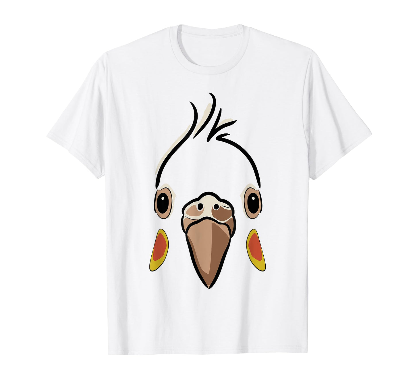 Halloween Cockatiel Face Tshirt Costume Kids Cute Themed T-Shirt