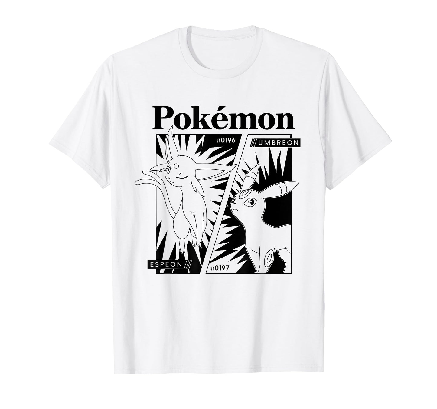 Pokémon - Espeon Umbreon Eeveelutions Manga Panel T-Shirt