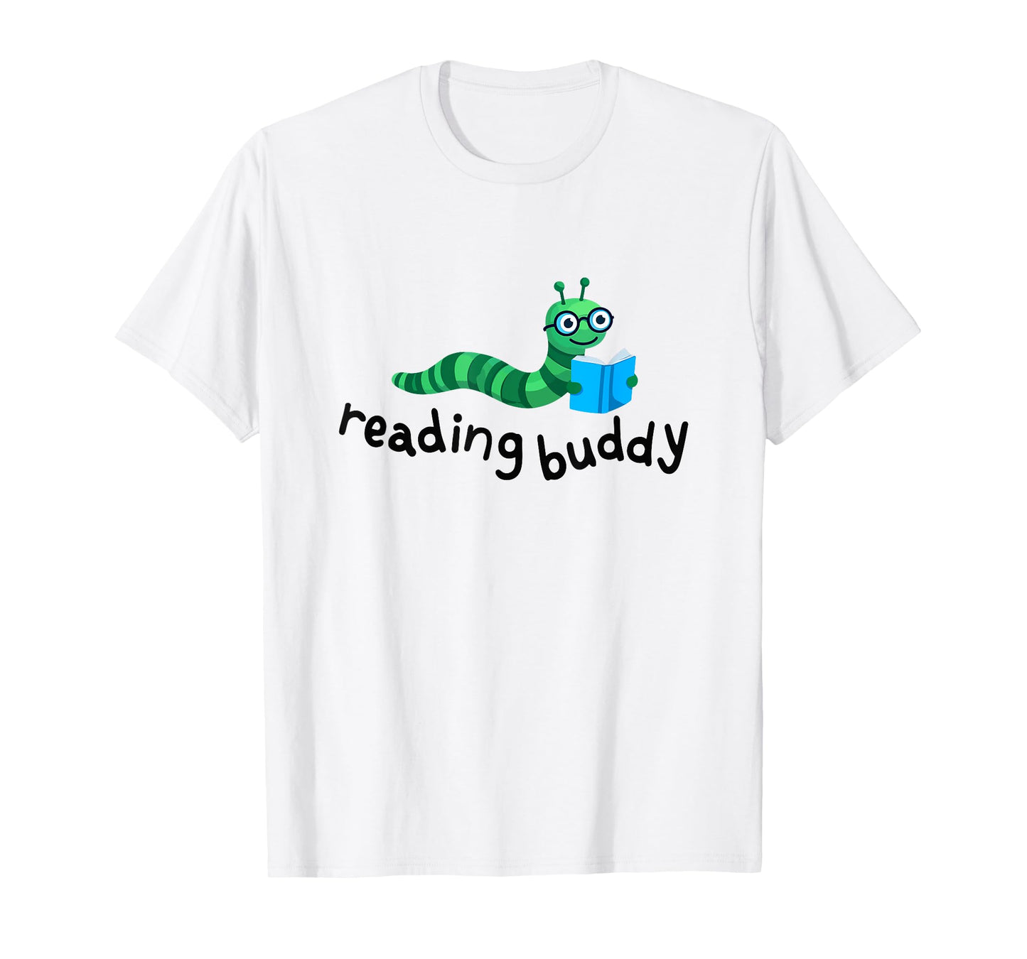 Reading Buddy Cute Bookworm with Book T-Shirt