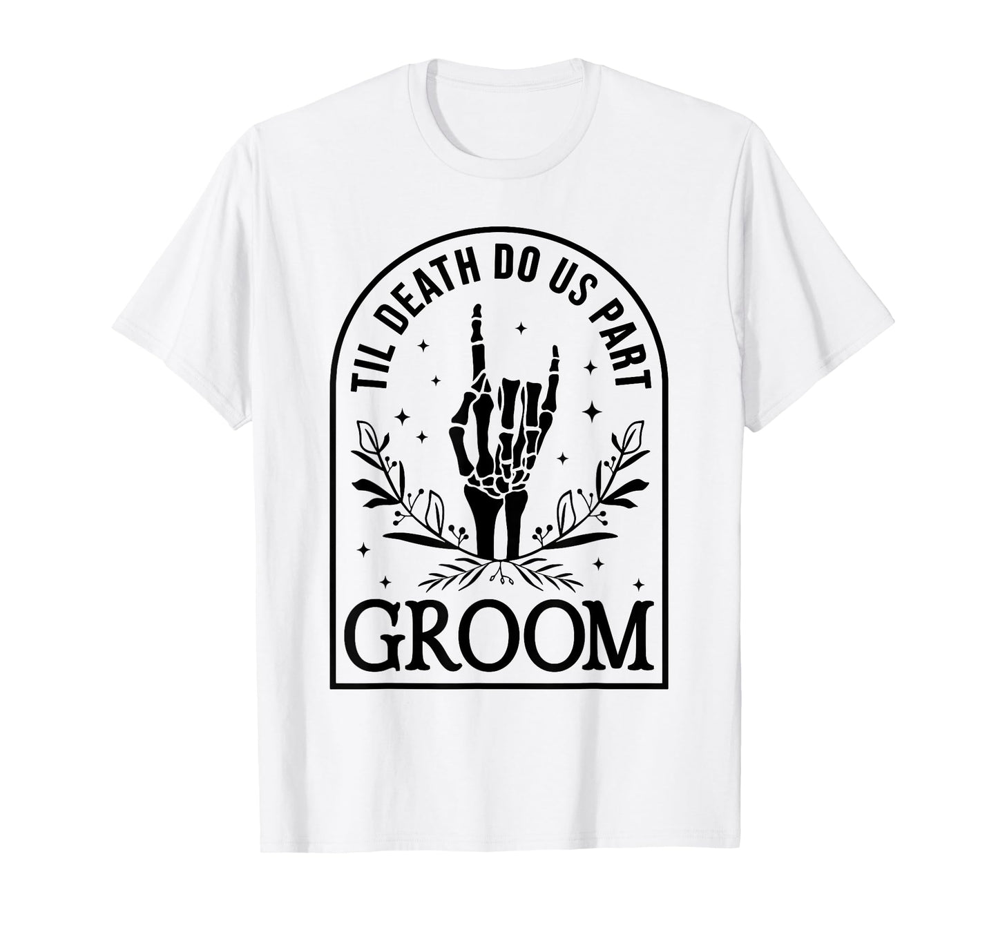 Groom Bride Engagement Wedding Halloween Couple Matching T-Shirt
