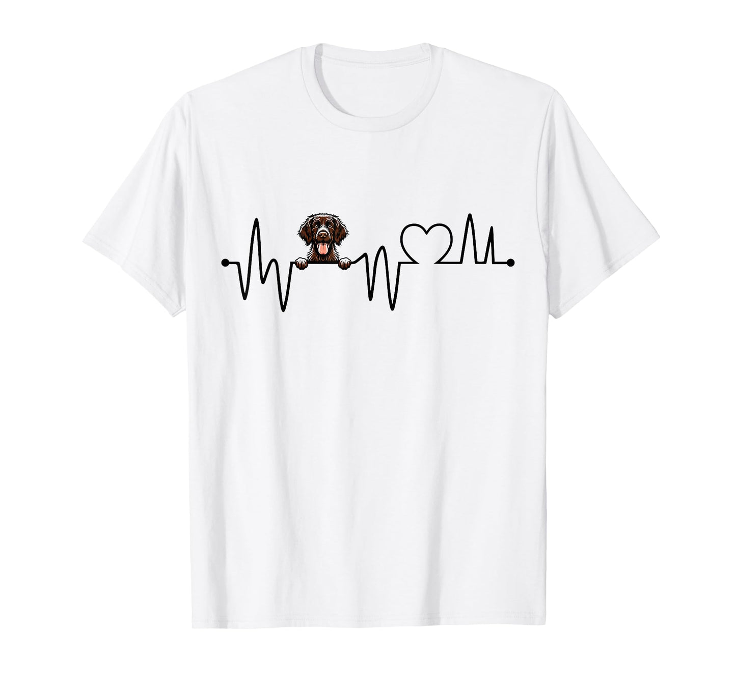 German Wirehaired Pointer Art For Men Women Kids GWP Lover T-Shirt