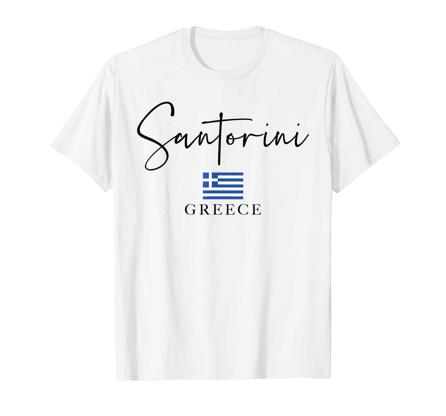 Greece Flag Vacation - Island Santorini T-Shirt