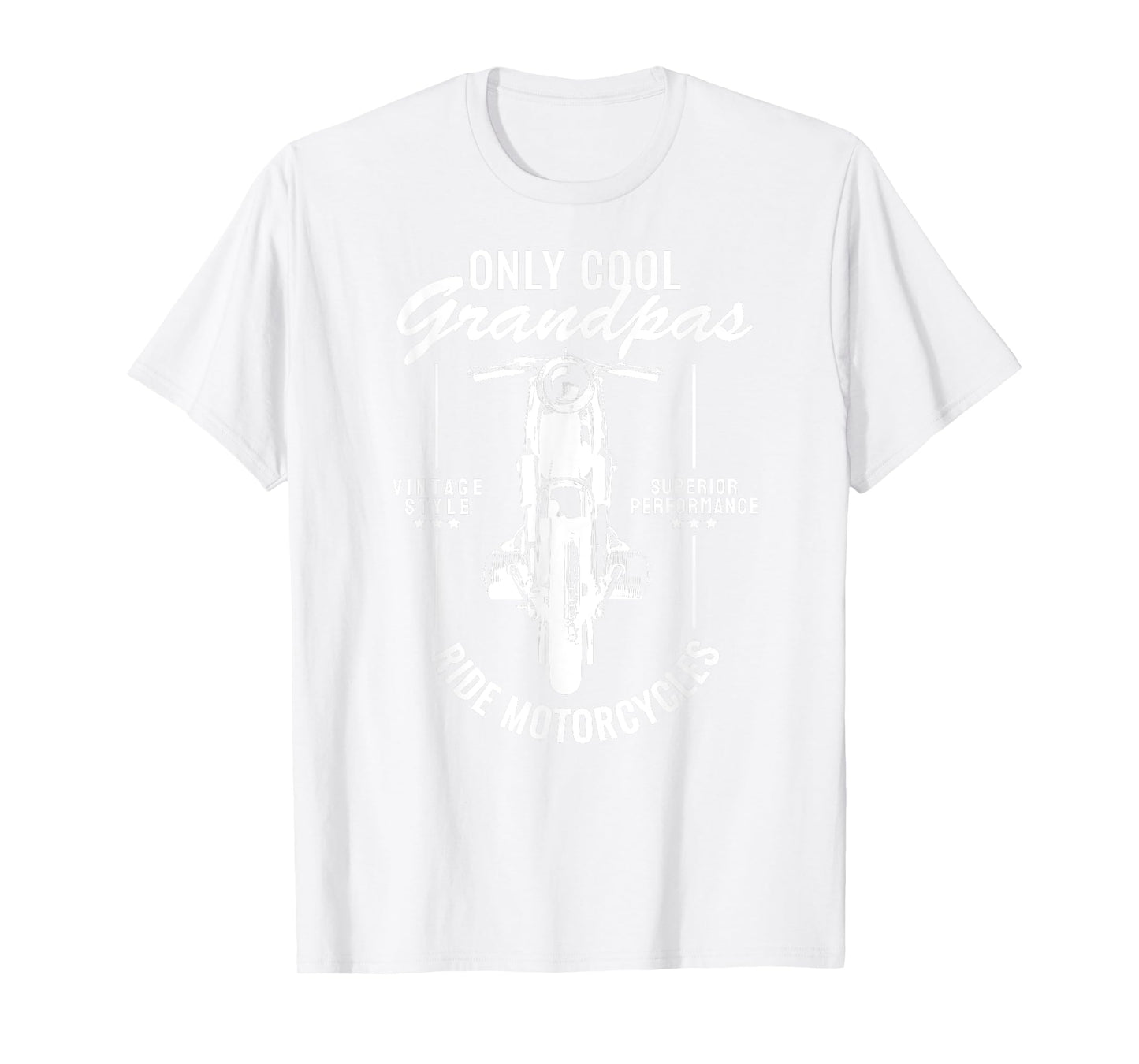 Only Cool Grandpas Ride Motorcycles Funny Biker Grandpa T-Shirt
