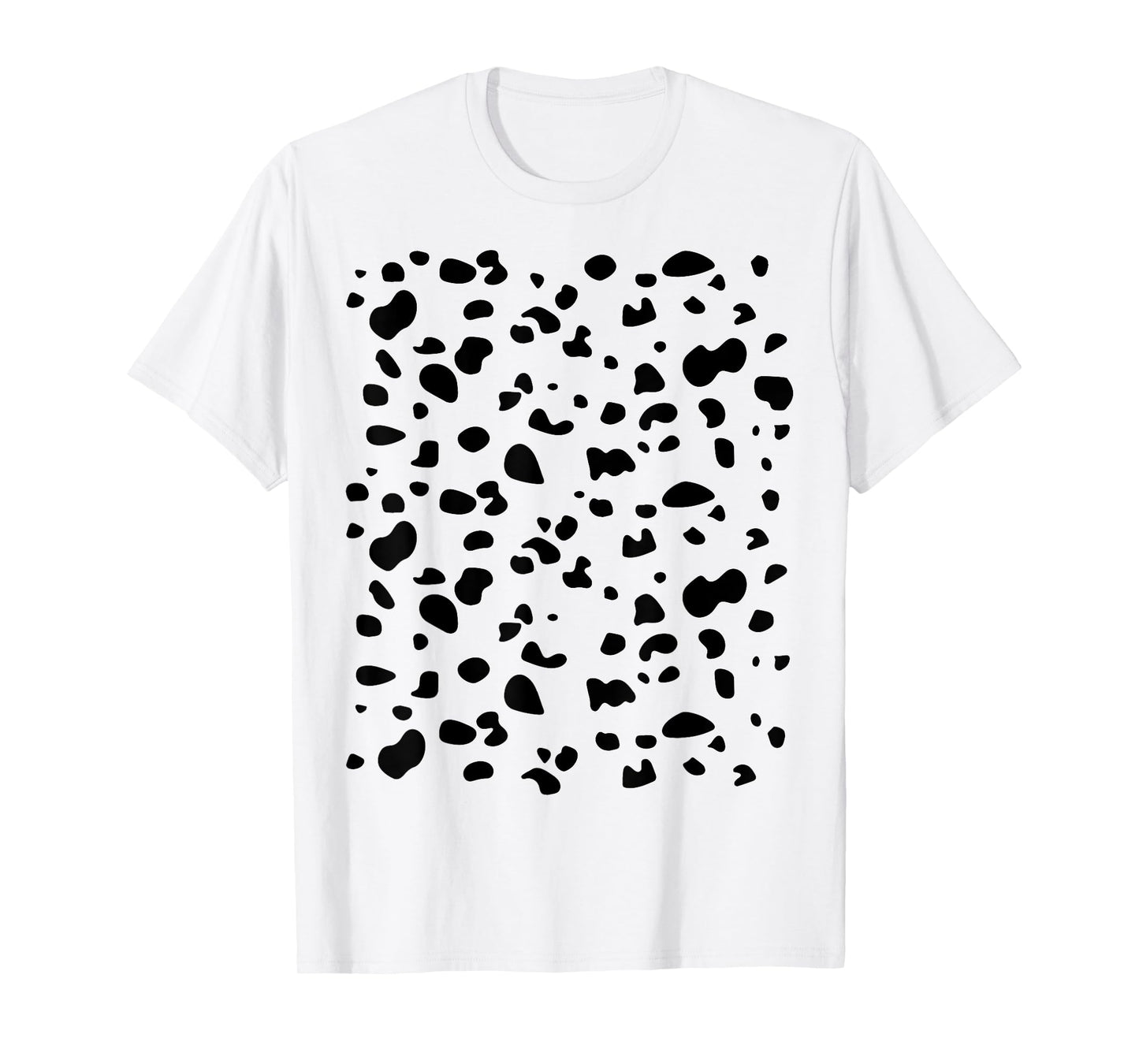 Funny Dalmatian Dog Pattern Lazy Funny Halloween Costume Men Women Kids T-Shirt