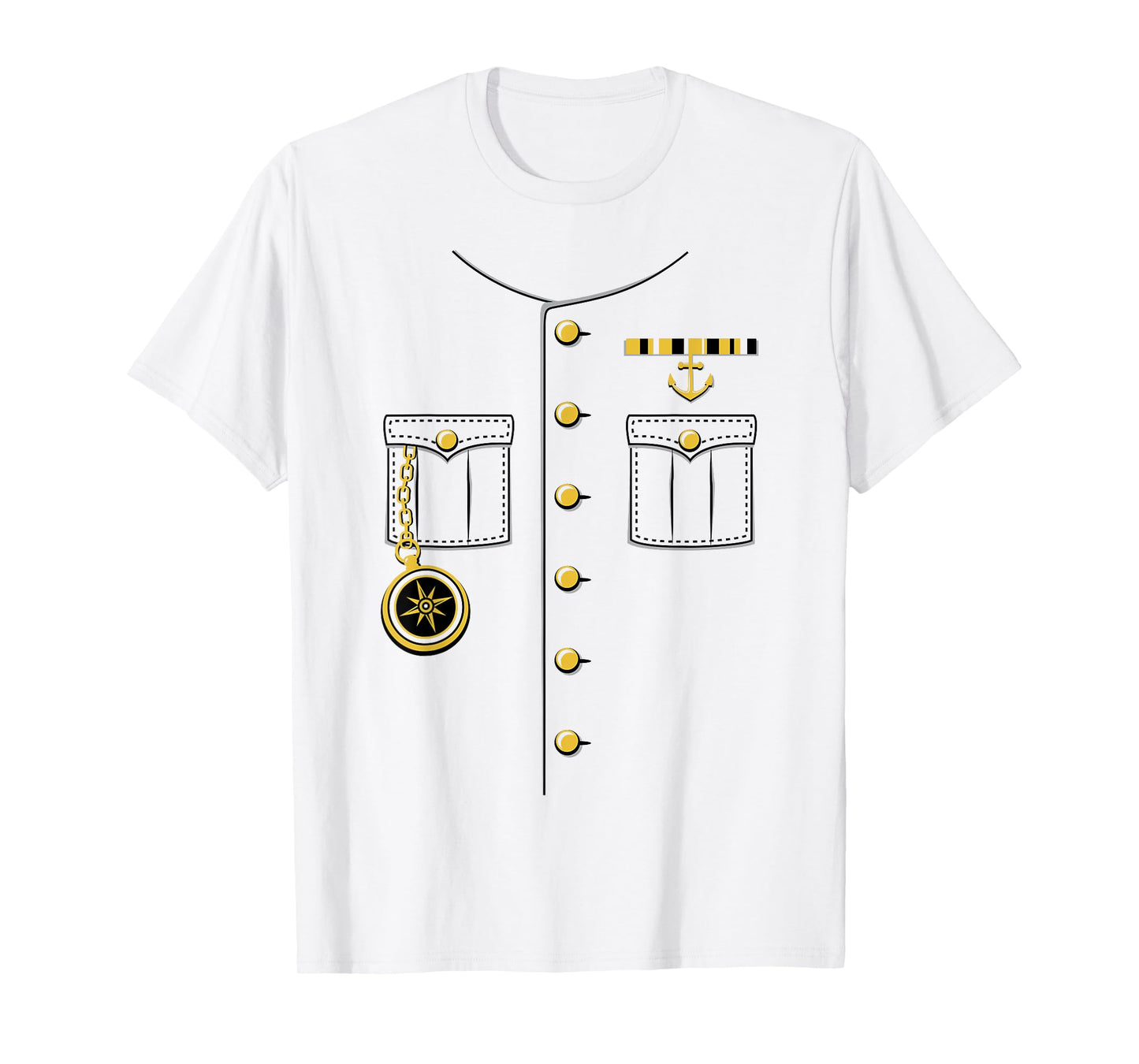 Ship Captain Sailor Skeeper Halloween Costume Outfit T-Shirt