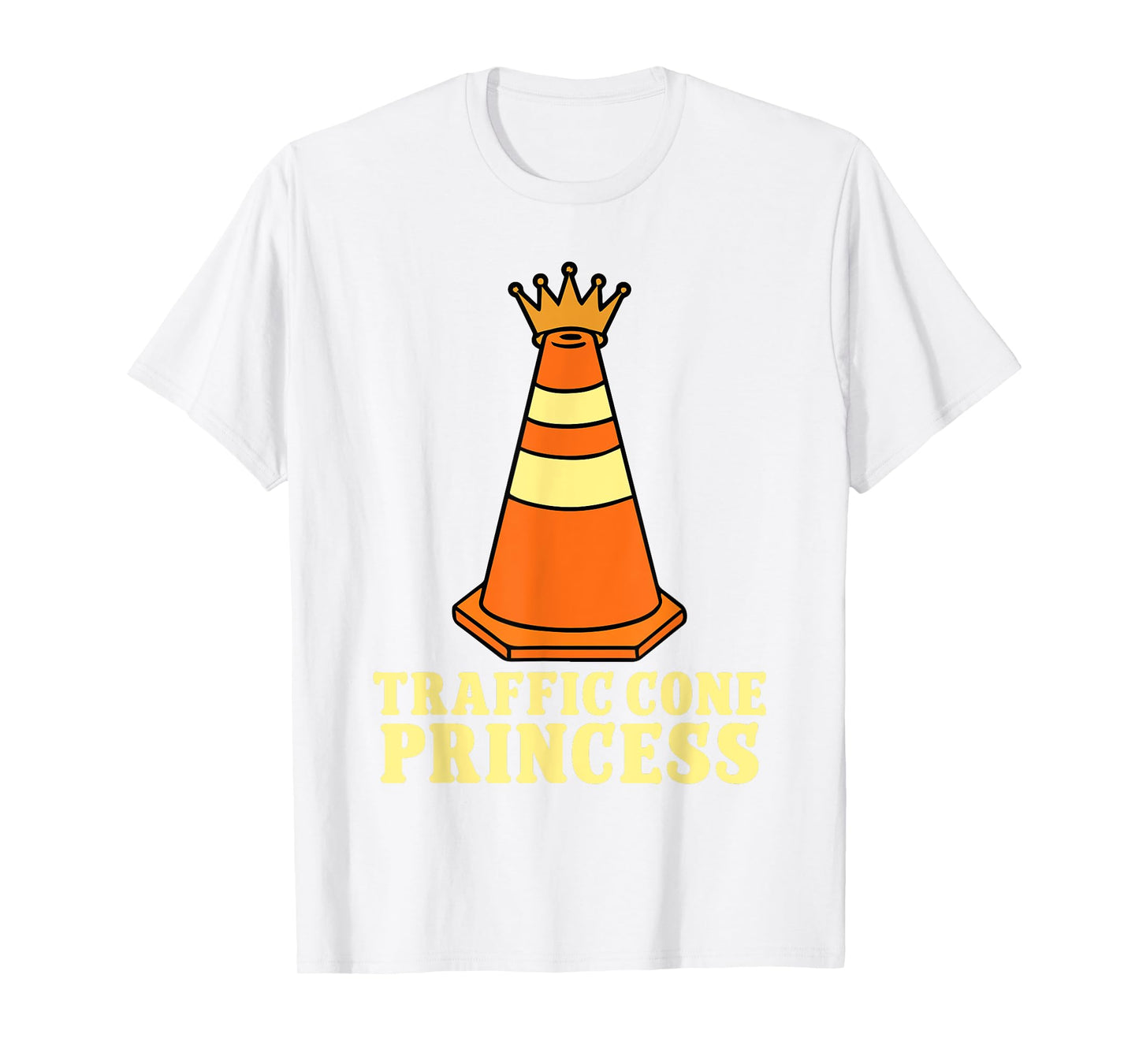 Lazy Halloween Costume Traffic Cone Princess T-Shirt