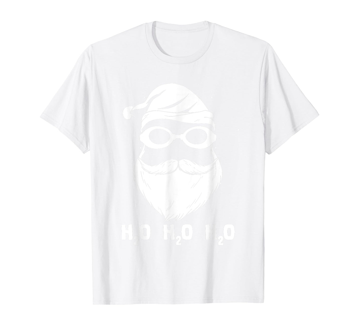 H2o H2o H2o Santa Claus Swimming Santa Hat Swimming Lover T-Shirt