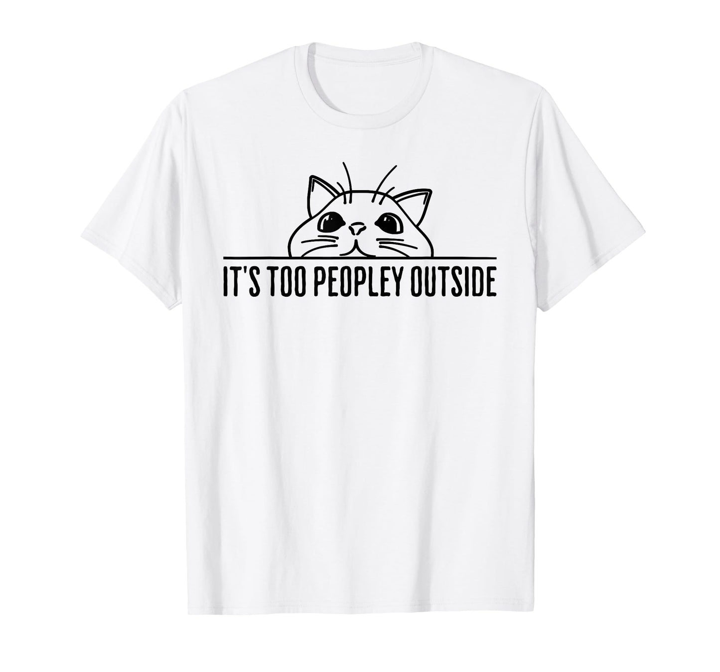 Introvert Cat Lover Cute Funny T-Shirt