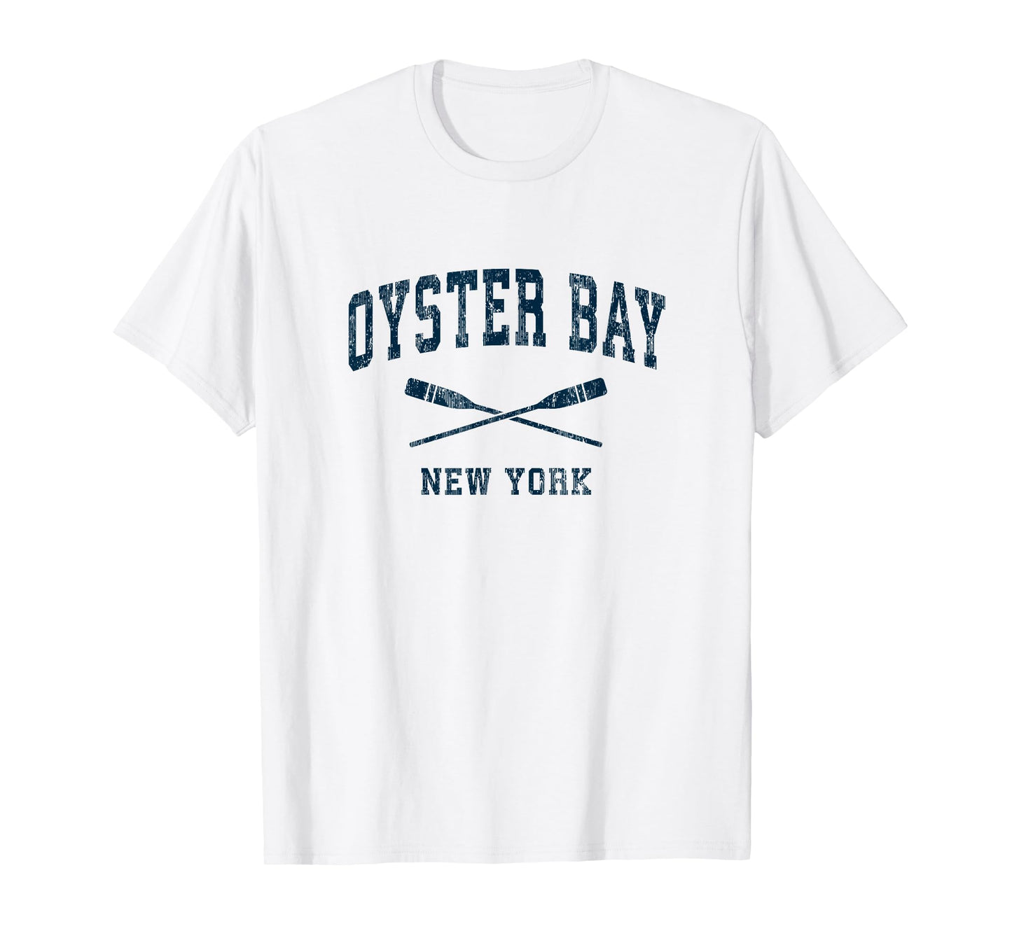 Oyster Bay New York Vintage Nautical Paddles Sports Oars T-Shirt