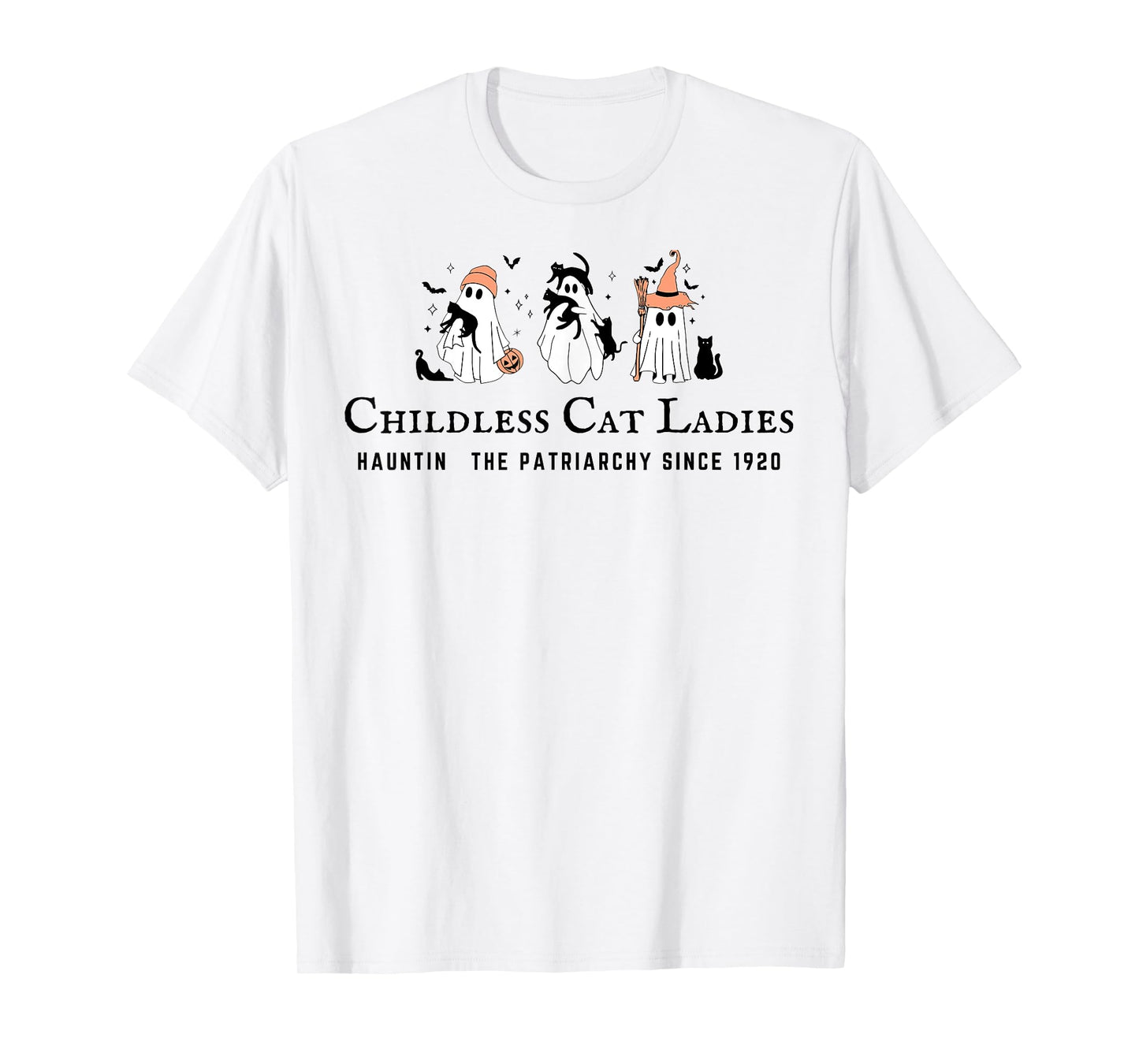 Childless Cat Ladies Hauntin The Patriarchy Kamala Halloween T-Shirt
