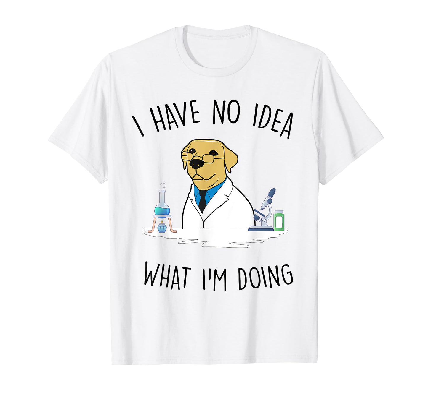 Laboratory Retriever Golden Chemistry Laboratory T-Shirt