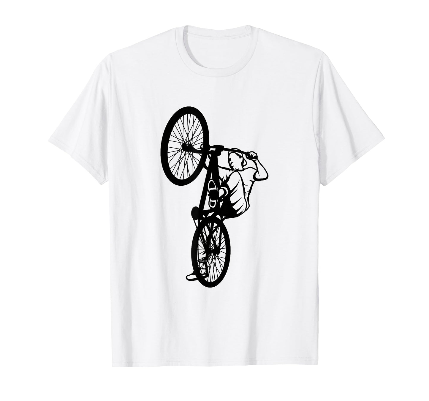 BMX Rider Sketch BMX Fan Wheelie Bike T-Shirt