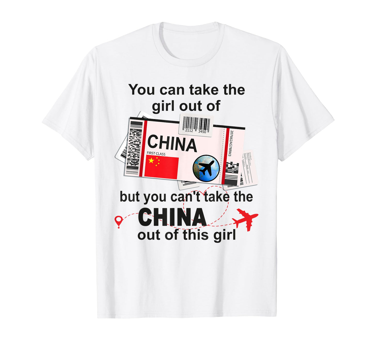 China Girl - China Boarding Pass - China T-Shirt
