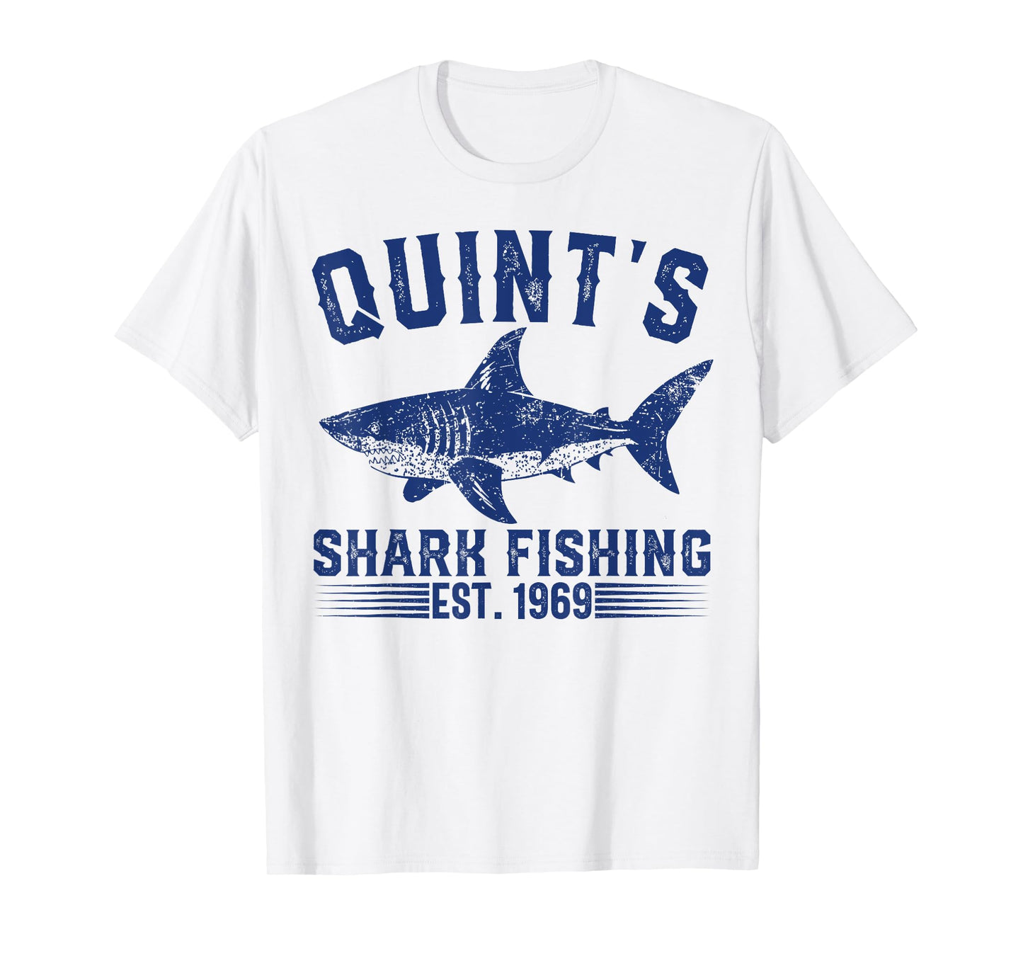 Vintage Quint's Shark Fishing 1969 Retro Fisher Birthday T-Shirt