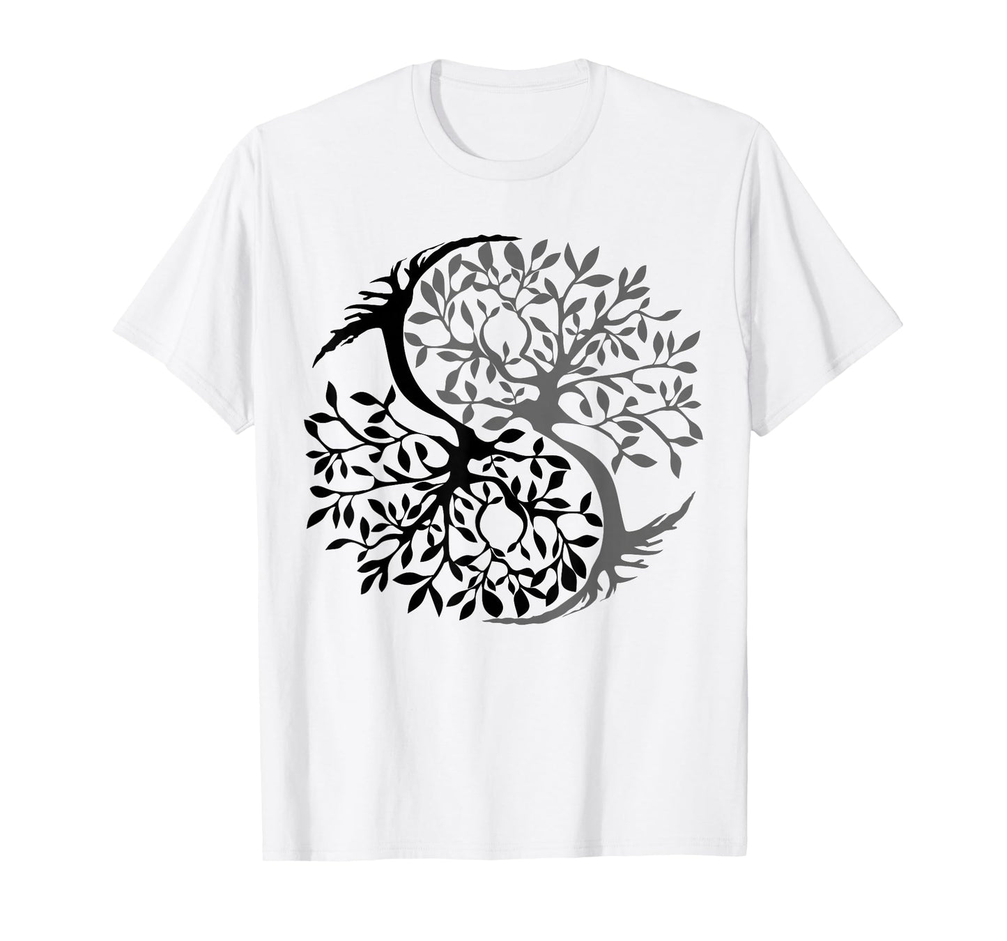 Tree Of Life Yin Yang Symbol Funny Bonsai Zen Gift Men Women T-Shirt