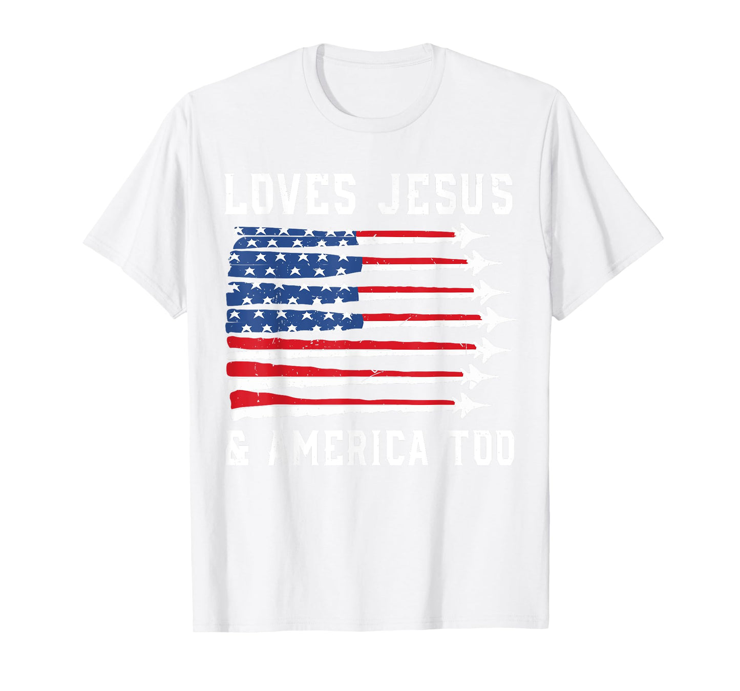 Jet Fighter Loves Jesus & America Too 4th july Toddler Boy T-Shirt
