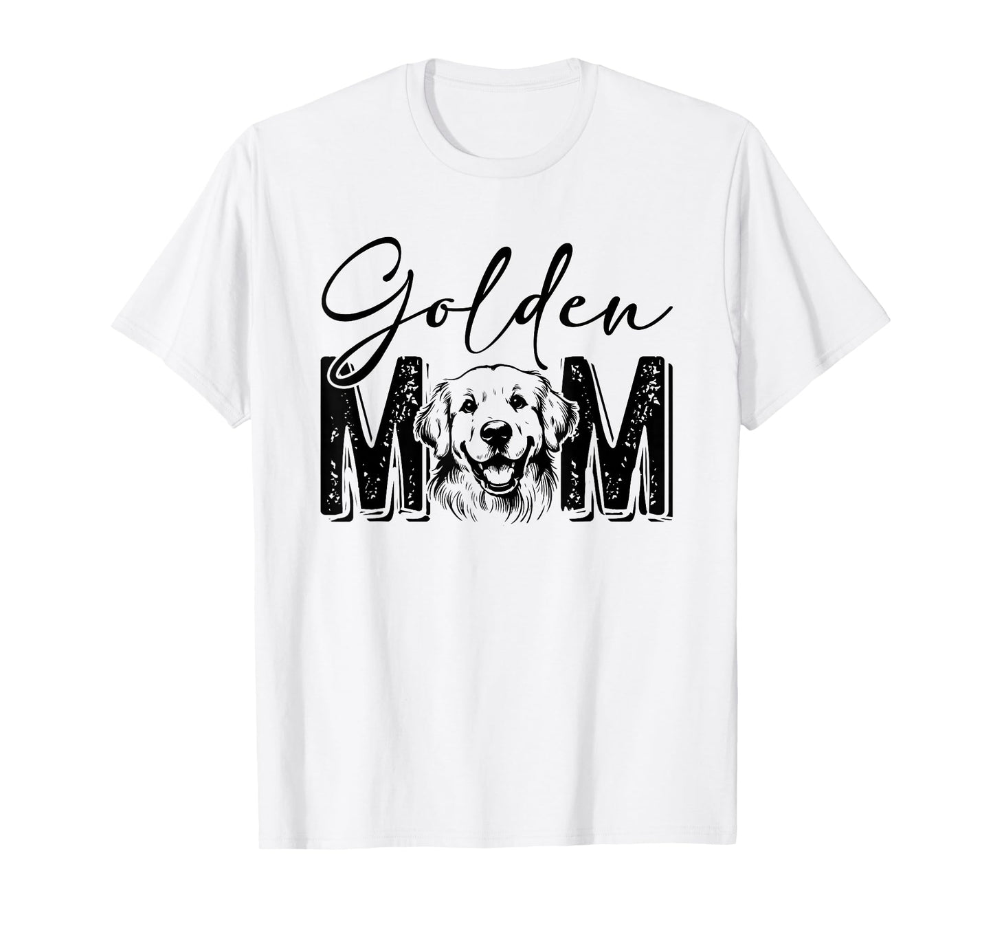 Golden Mom Golden Retriever Lover Dog Mama Funny Retro T-Shirt
