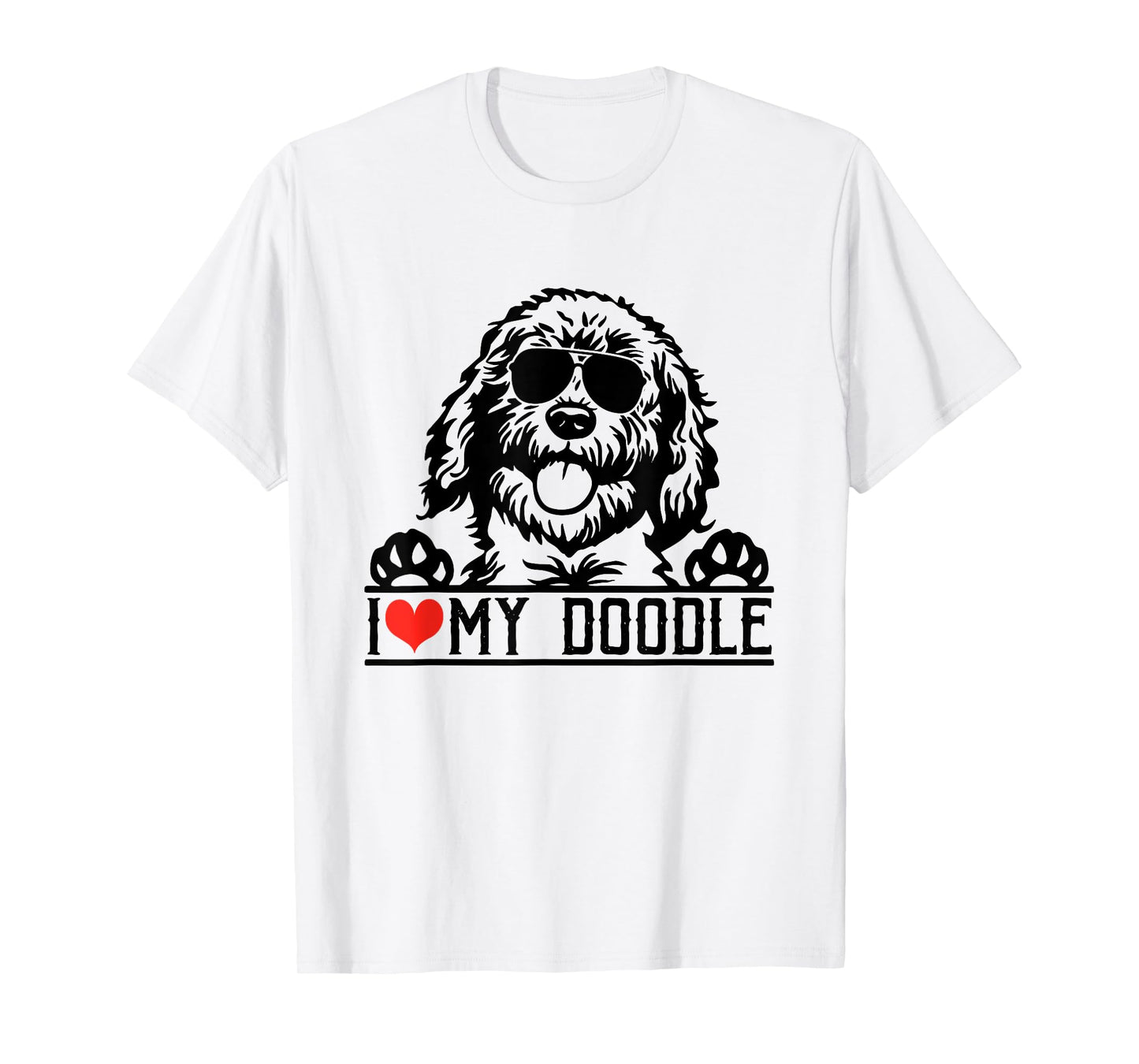 I Love My Doodle Goldendoodle Mom Labradoodle Dog Owner T-Shirt for Men Women Kids
