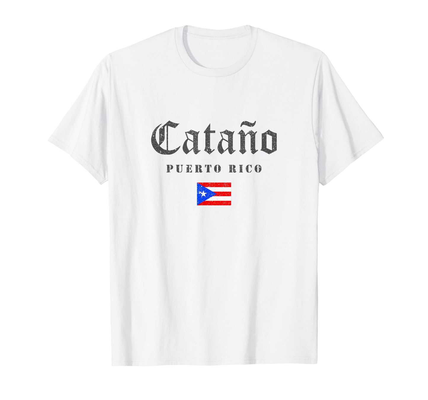 Vintage Cataño Puerto Rico Flag Pride Home Root Travel T-Shirt
