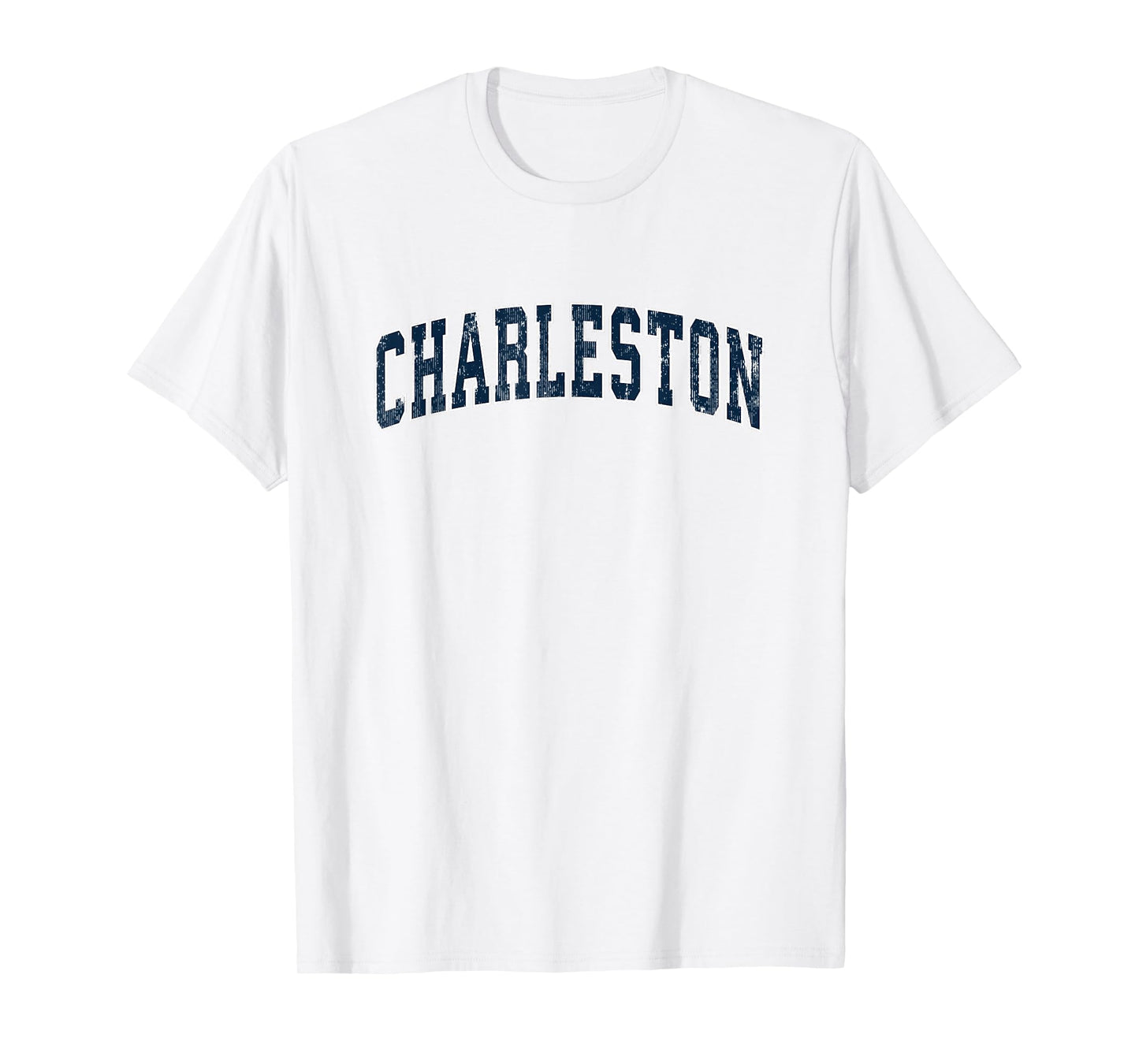 Charleston South Carolina SC Vintage Sports Design Navy Desi T-Shirt