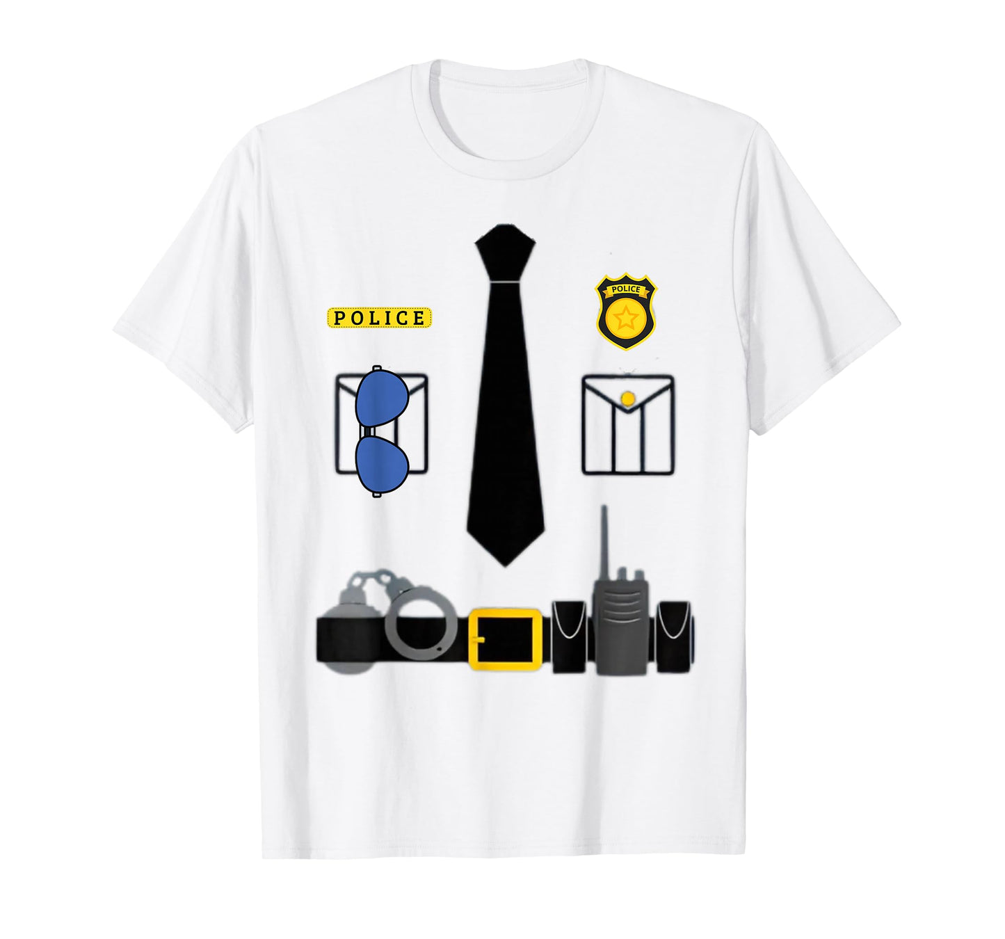 Halloween Policeman Costume Halloween Police Officer Costume T-Shirt