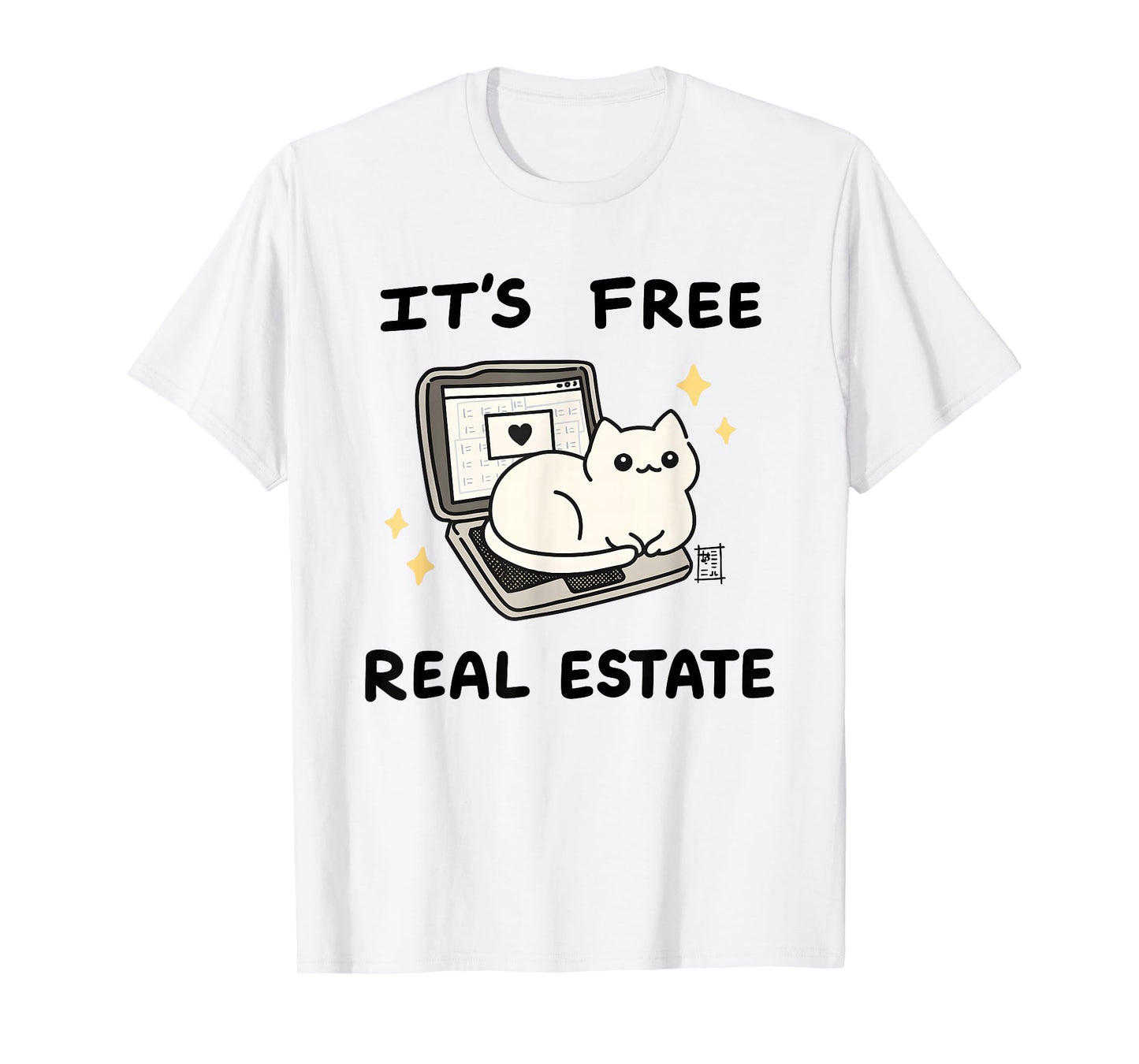 It’s Free Real Estate Laptop Kitty T-Shirt