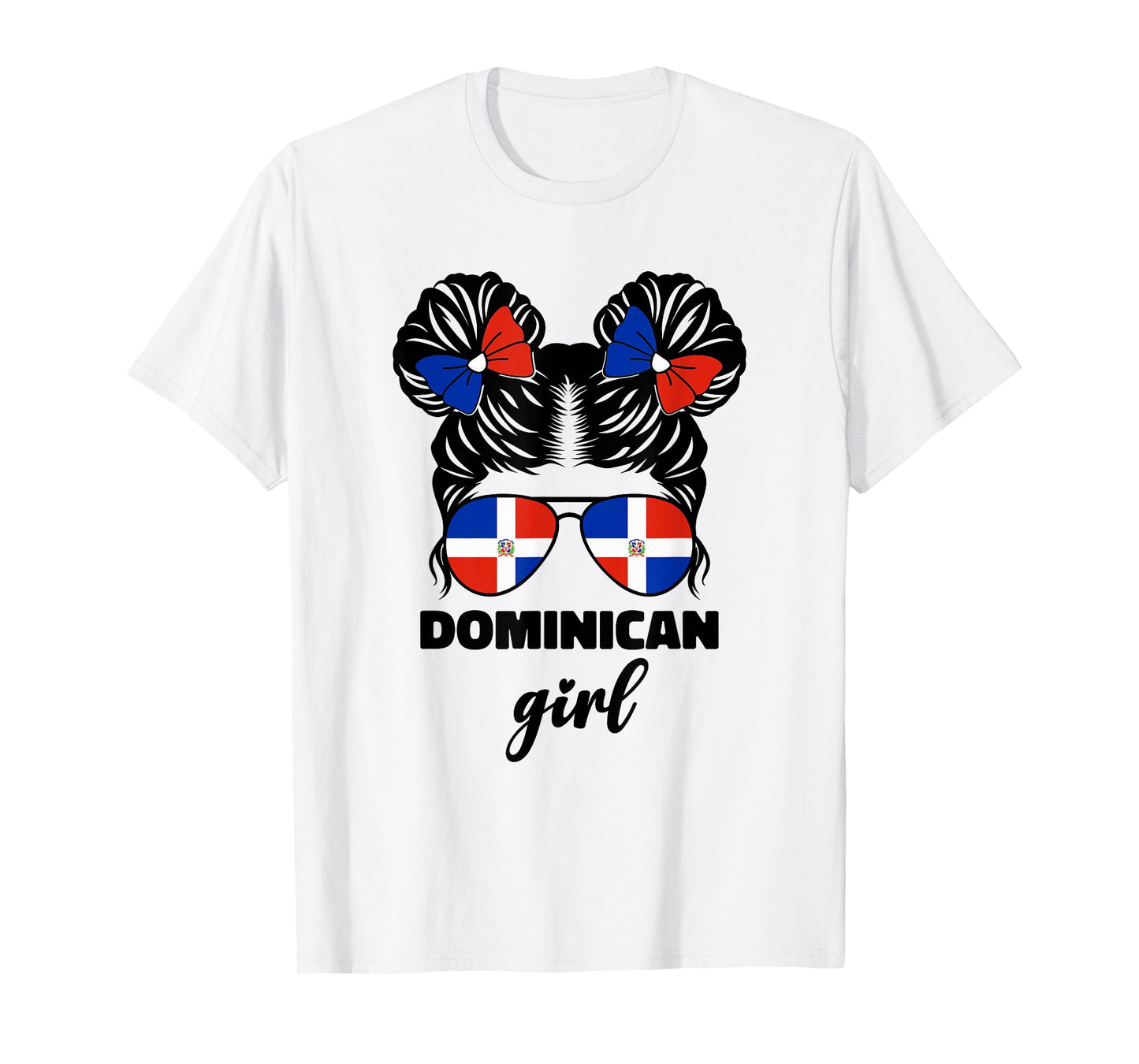 Dominican Girl Baby Kids Youth Republic Dominicana Flag T-Shirt
