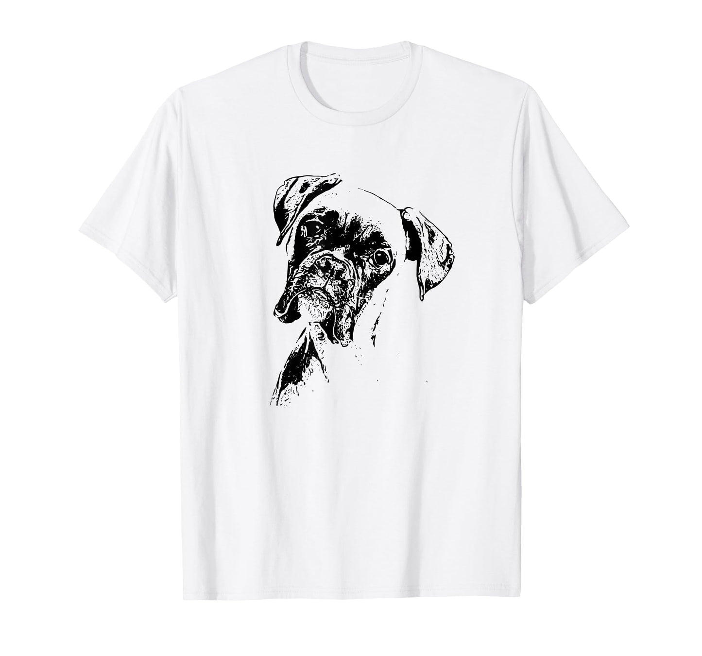 Boxer Dog FACE T-Shirt - Dog Lovers Boxer Dog Gift Shirt T-Shirt