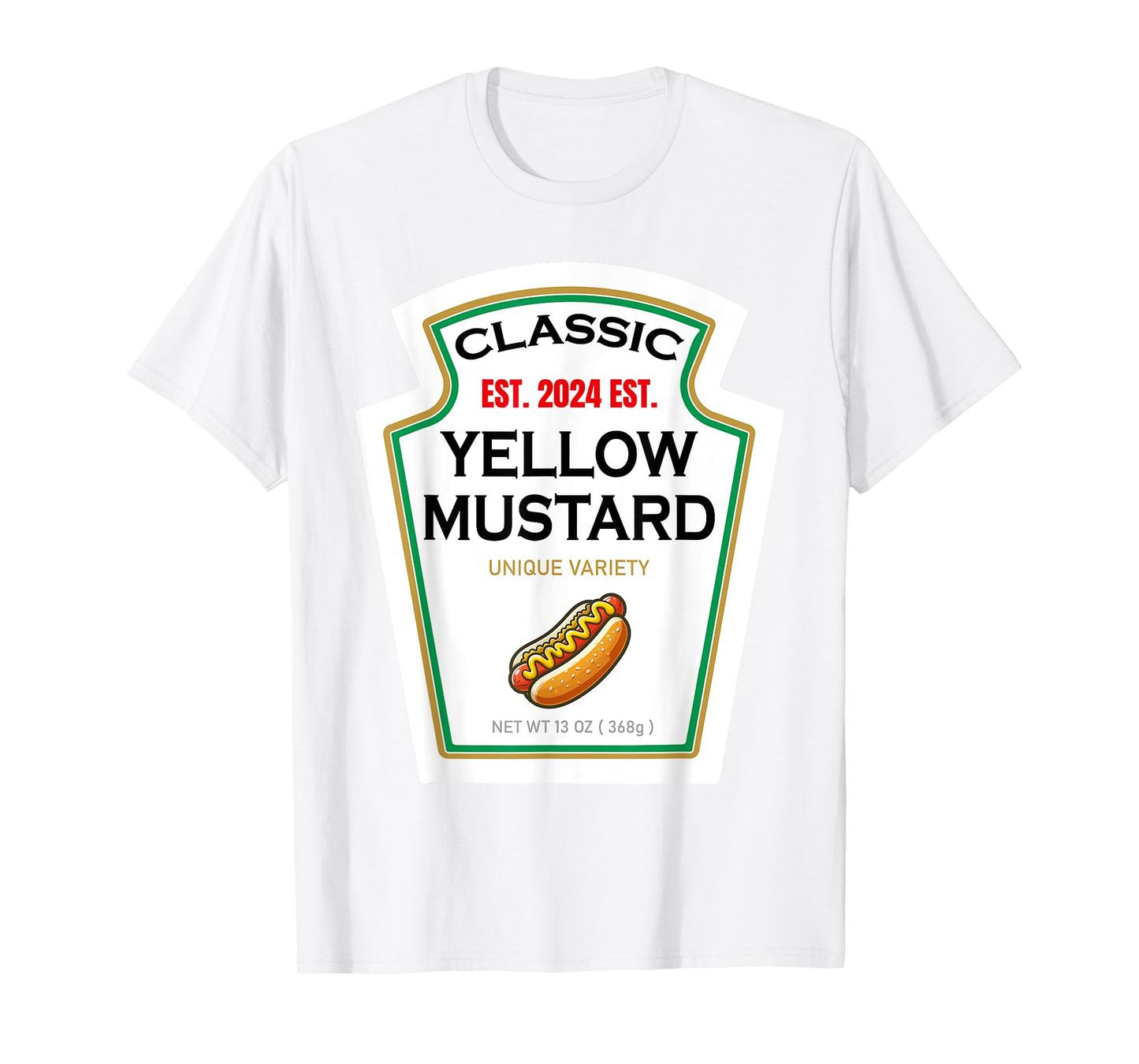 Mustard Halloween DIY Costume Family Matching Ketchup Sauce T-Shirt