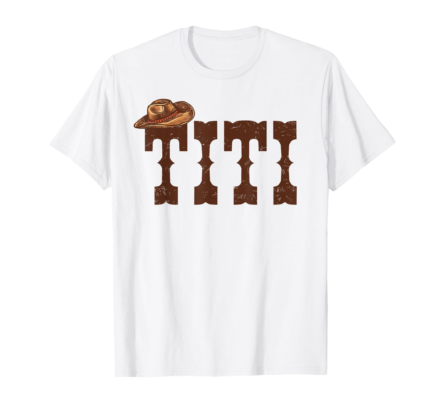 Titi Aunt Western Family Matching Birthday Cowboy Cowgirl T-Shirt