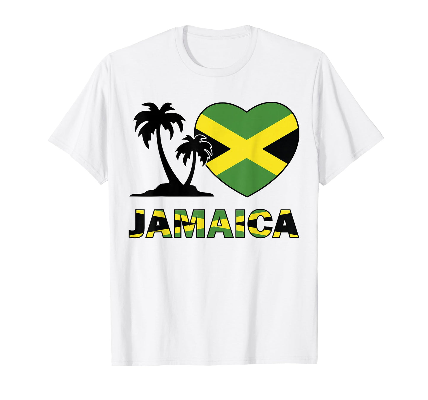 Jamaican Flag Heart Kids Jamaica independence day Boys Girls T-Shirt