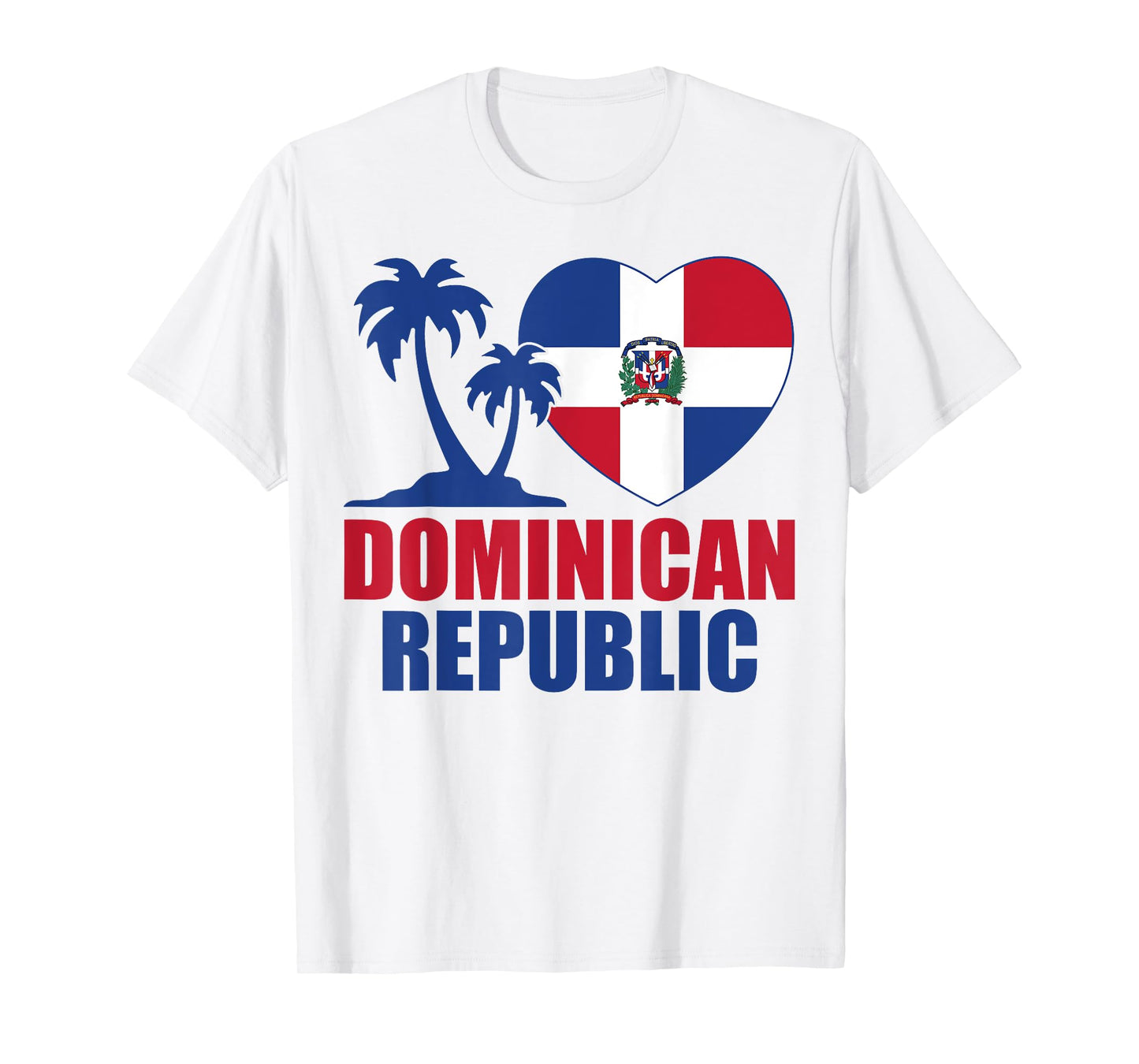 Dominican Republic Flag Independence Men Women Kids I Love T-Shirt