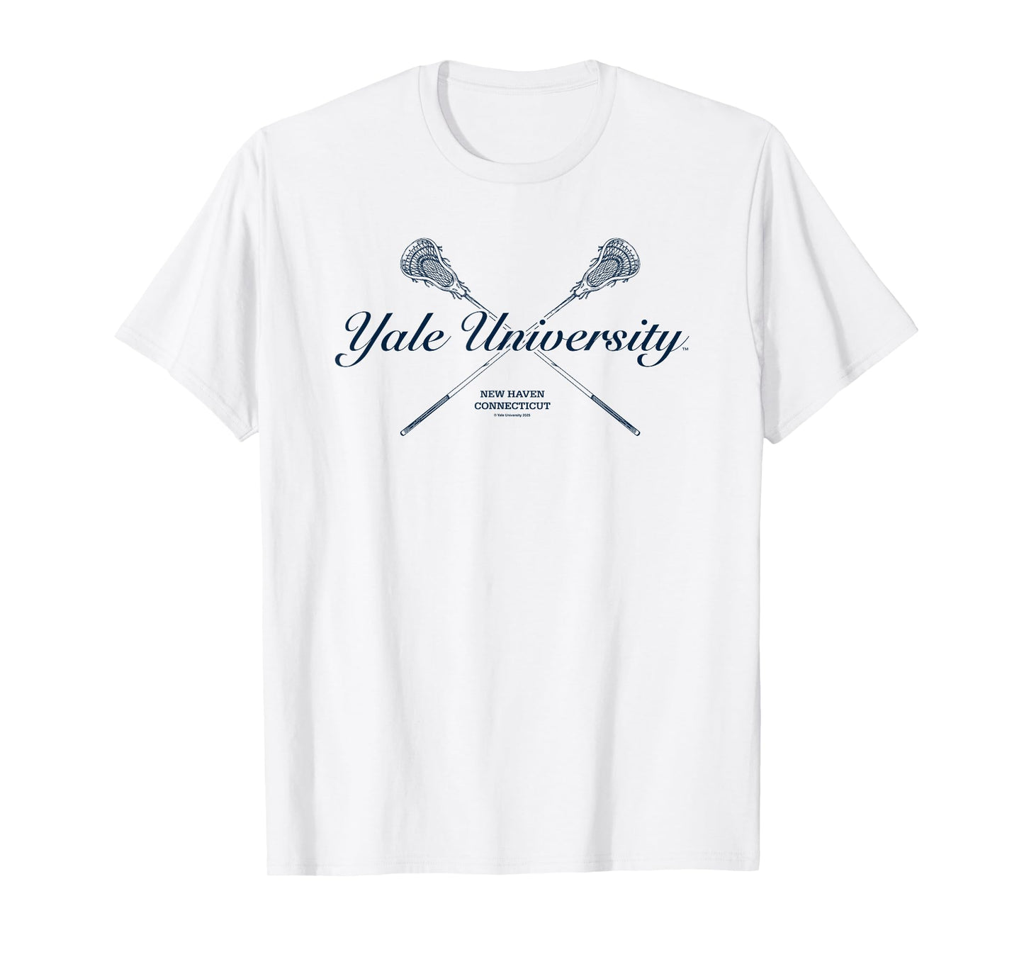 Yale University New Haven Connecticut Lacrosse Team Logo T-Shirt