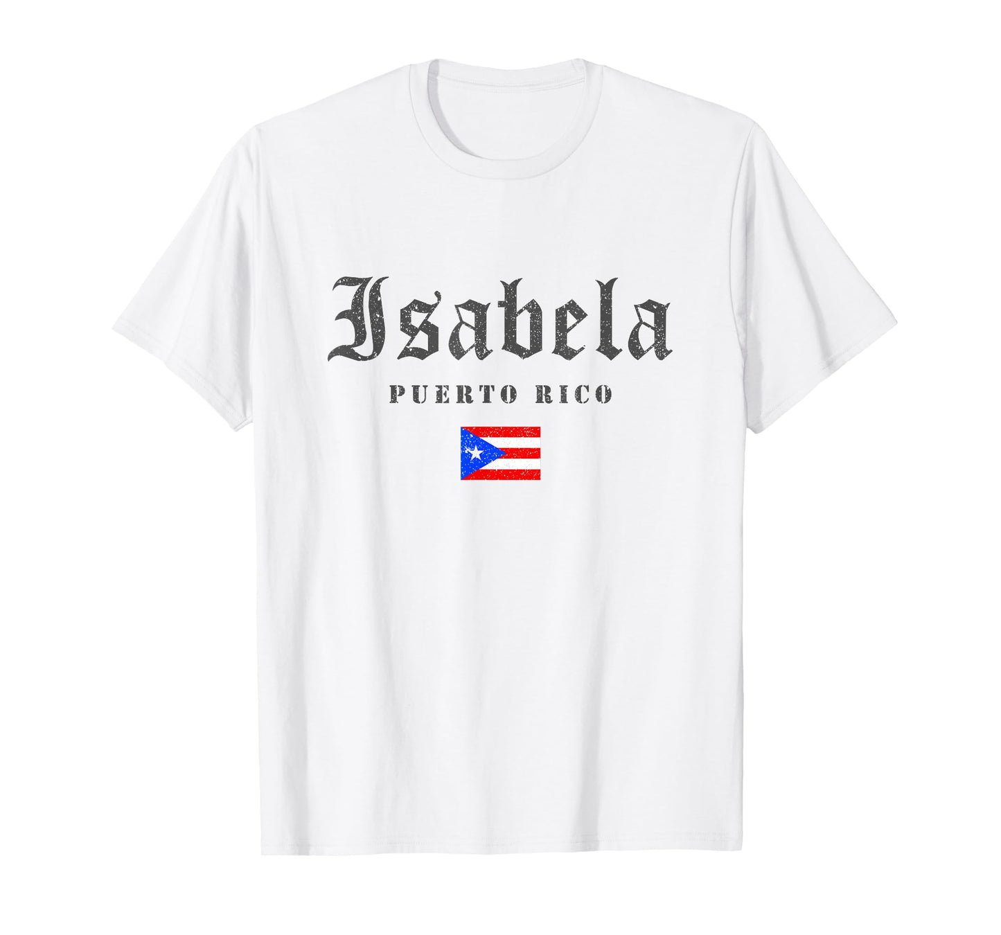Vintage Isabela Puerto Rico Flag Pride Home Root Travel T-Shirt