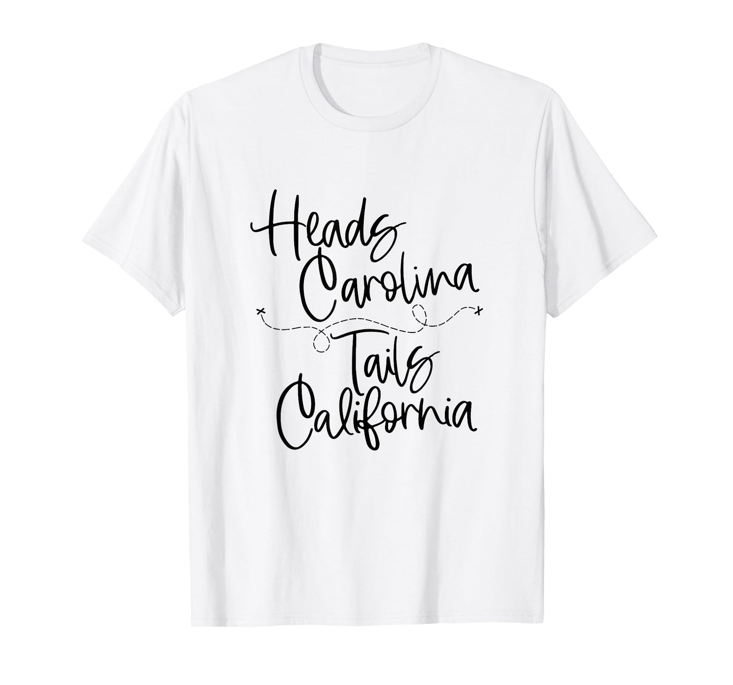 Heads Carolina Tails California 90's Country Design T-Shirt