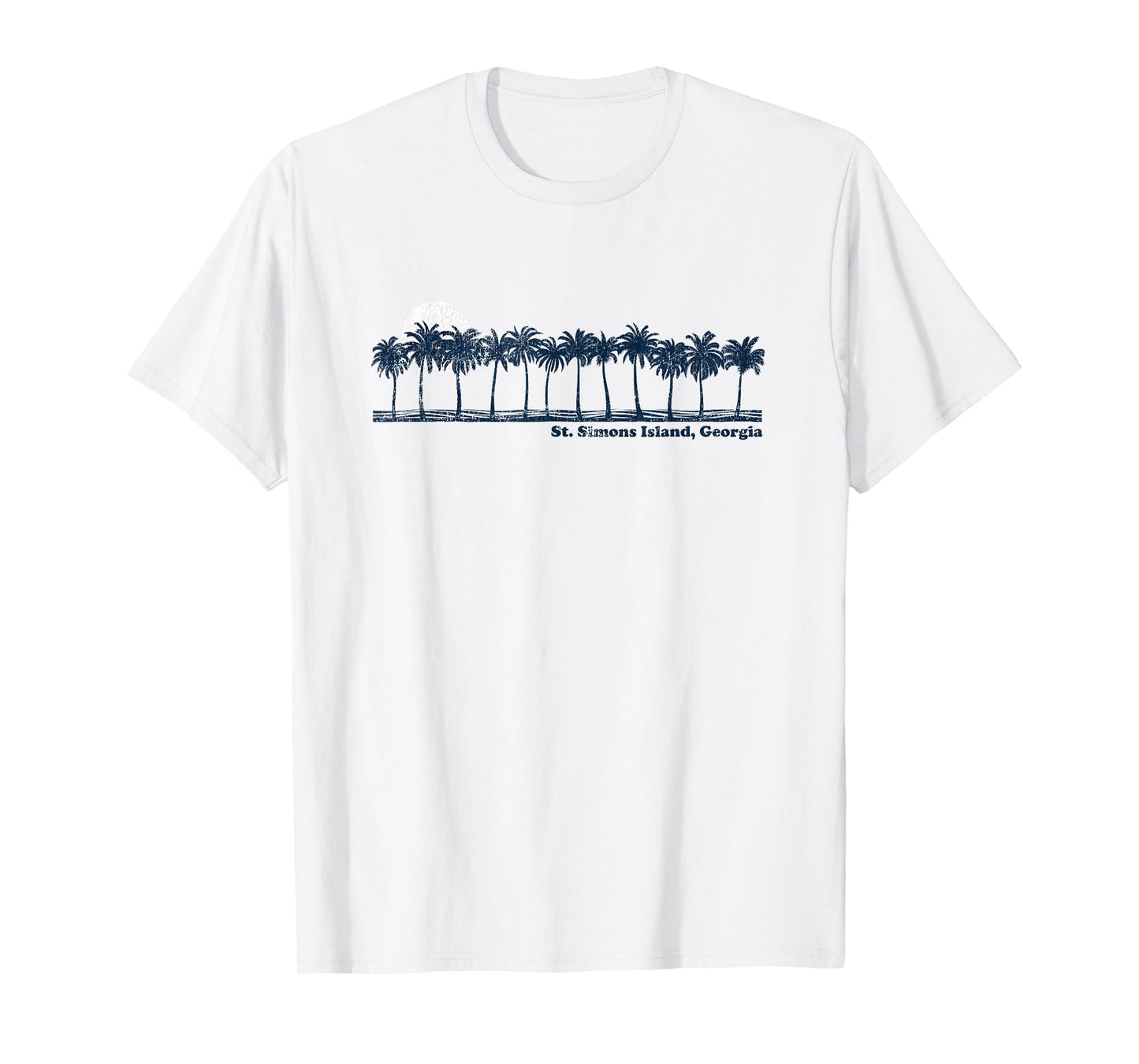 St. Simons Island Vintage 70s Retro Throwback Design T-Shirt