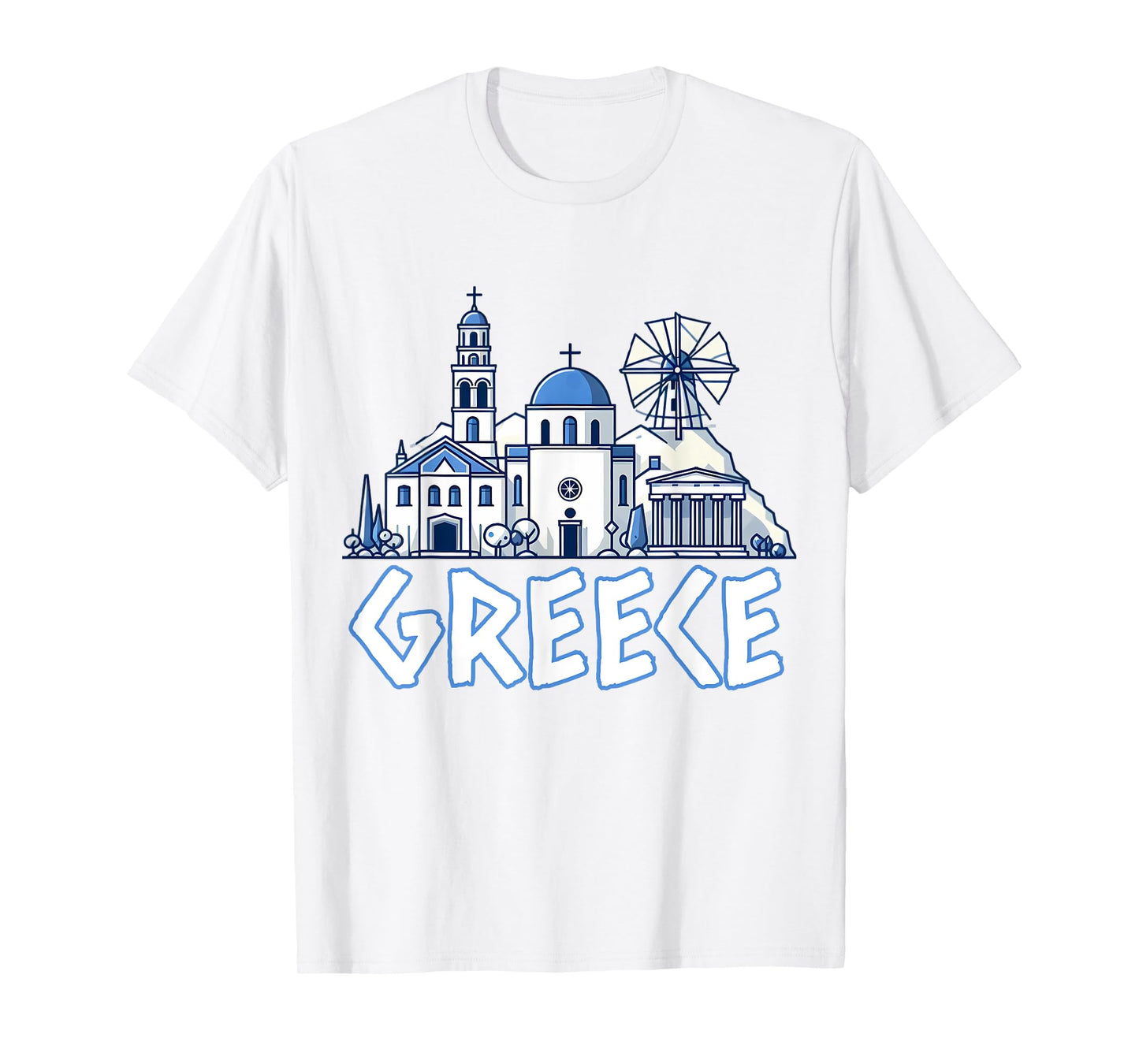 Greece Greek Island Vacation Souvenir Santorini Myconos Kos T-Shirt