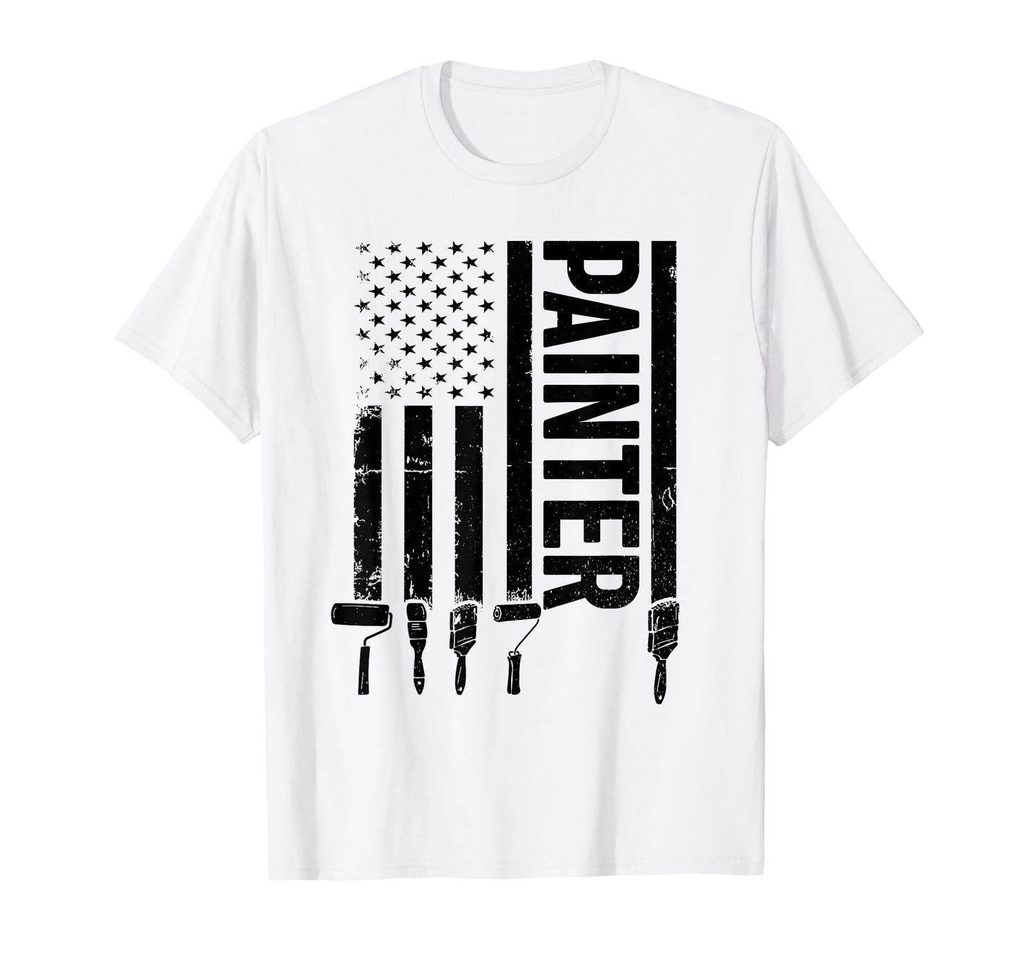 Painter US Flag Painting US Flag Painter T-Shirt