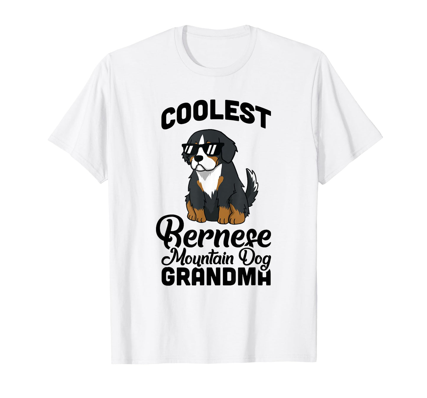 Coolest Bernese Mountain Dog Grandma Dog Men Women Girls Kids T-Shirt