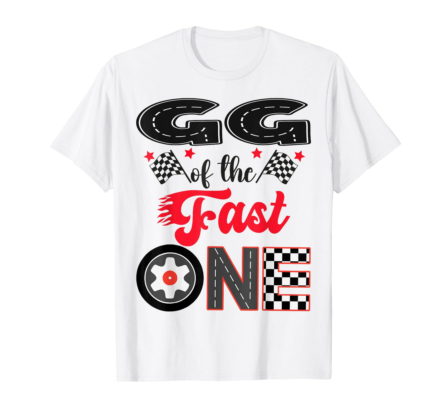 GG Of The Fast One Car Racing Dad 1St Birthday Boy T-Shirt