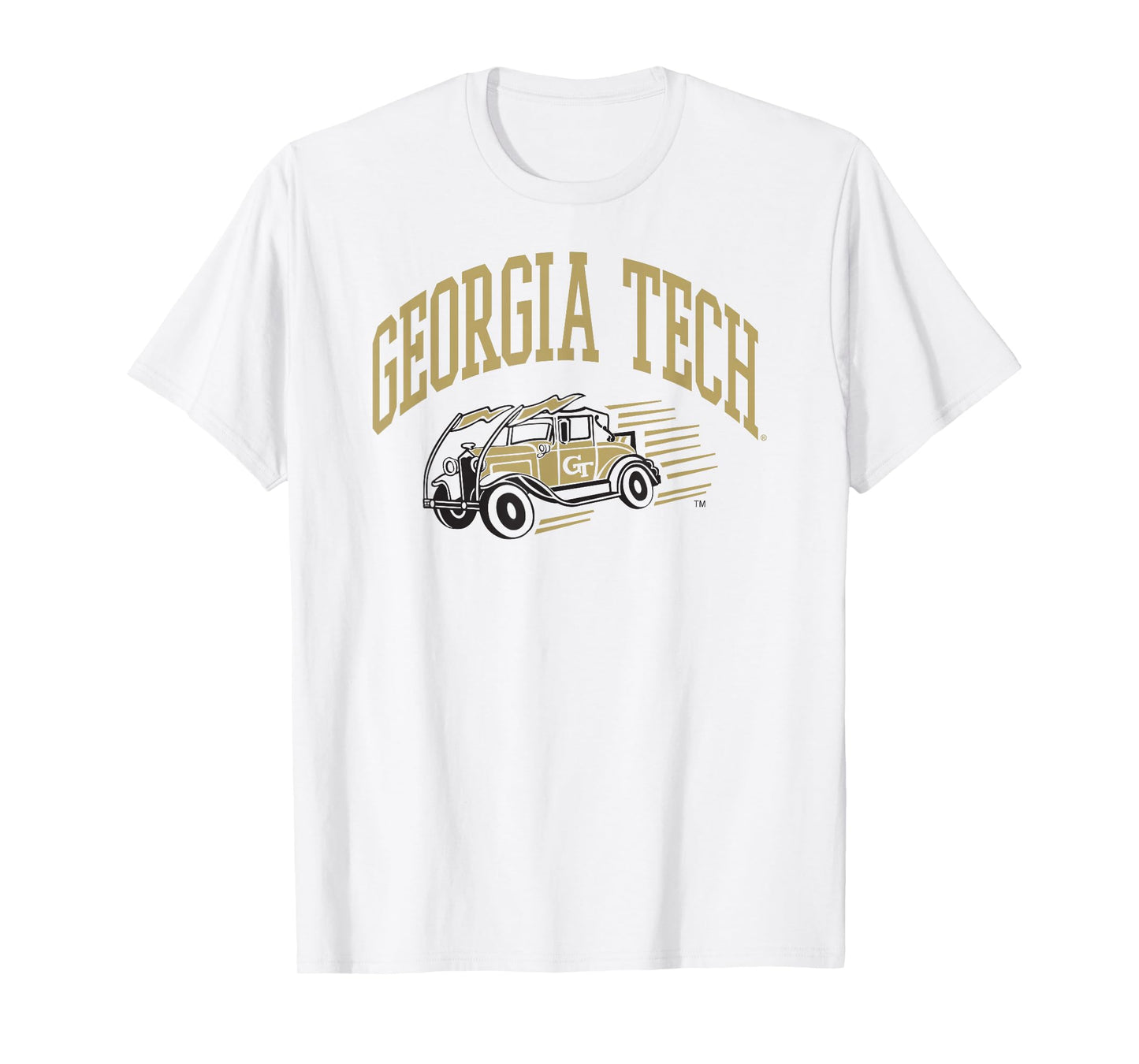 Georgia Tech Yellow Jackets Fan Car White T-Shirt