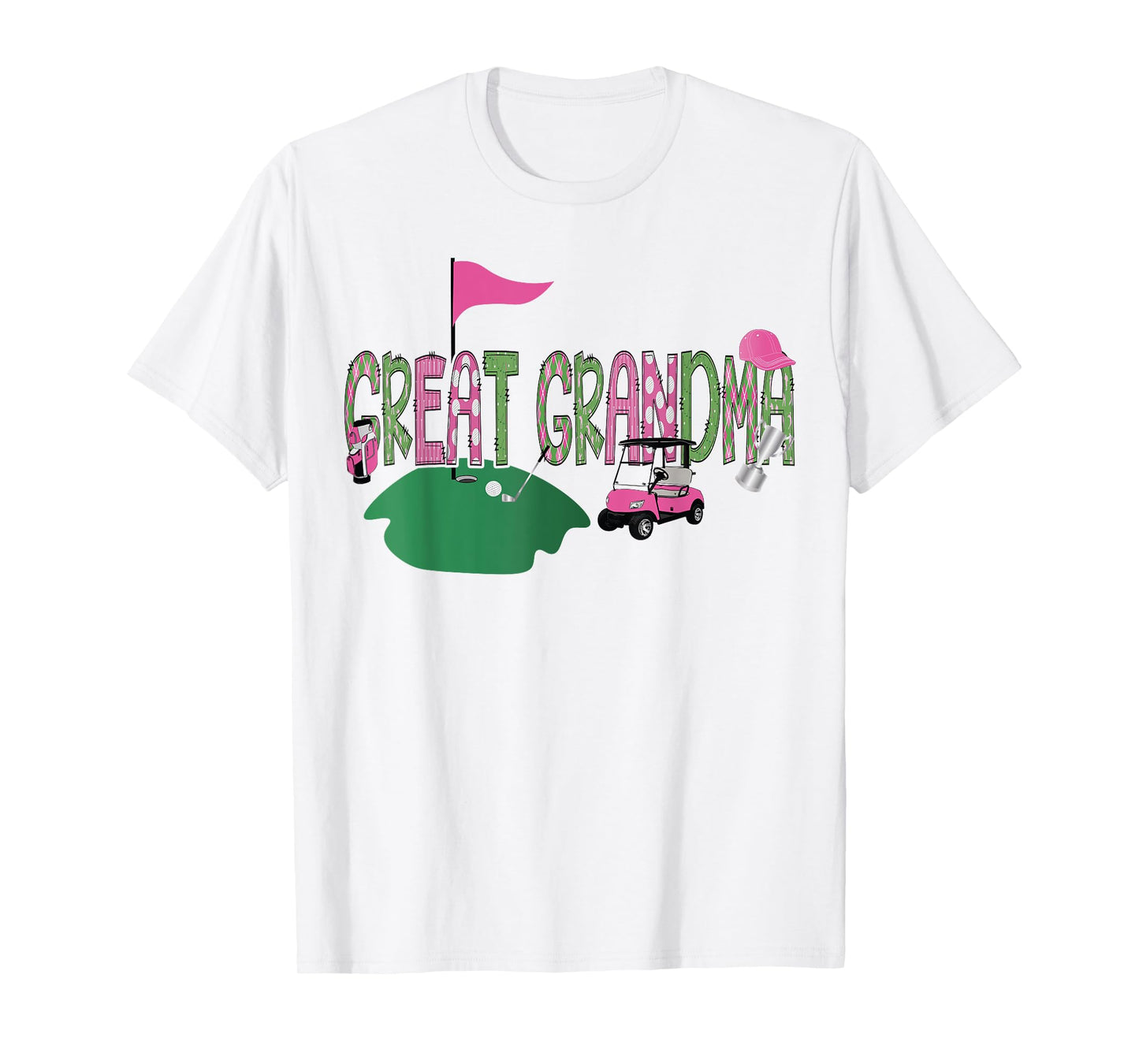 Golf Great Grandma Hole In One Golf 1St Birthday Party T-Shirt