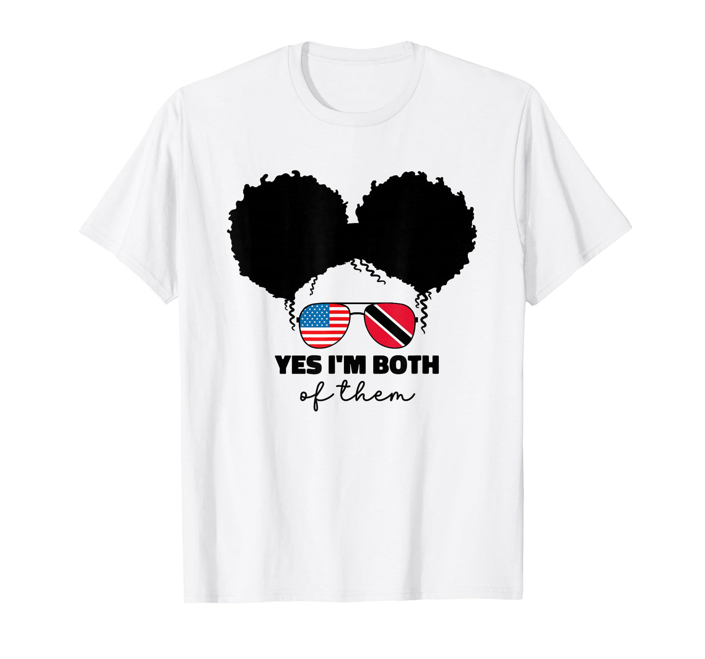 Half American And Trinidadian Usa Trinidad Tobago Kids Girls T-Shirt